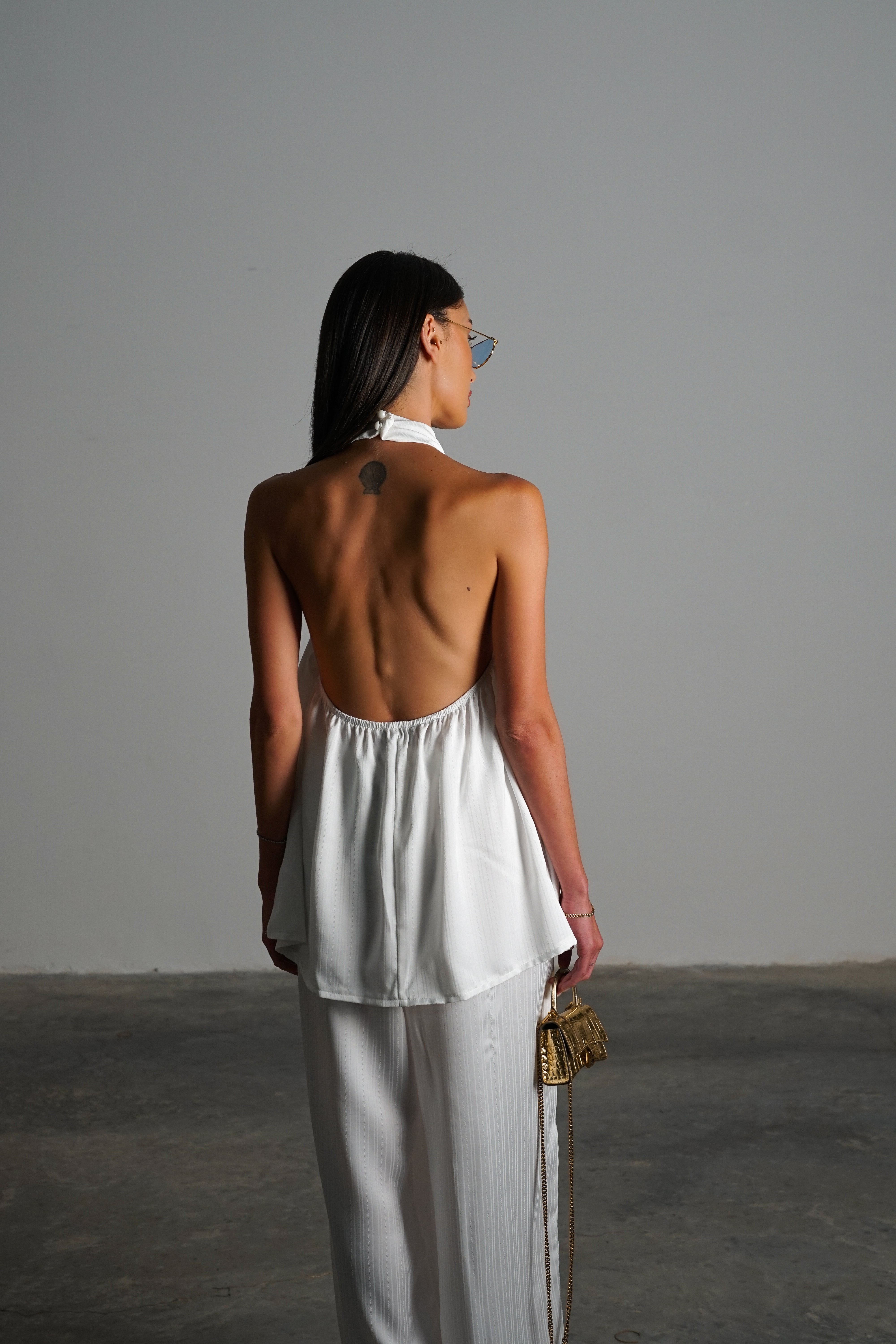 חליפת מקיאטו-לבן