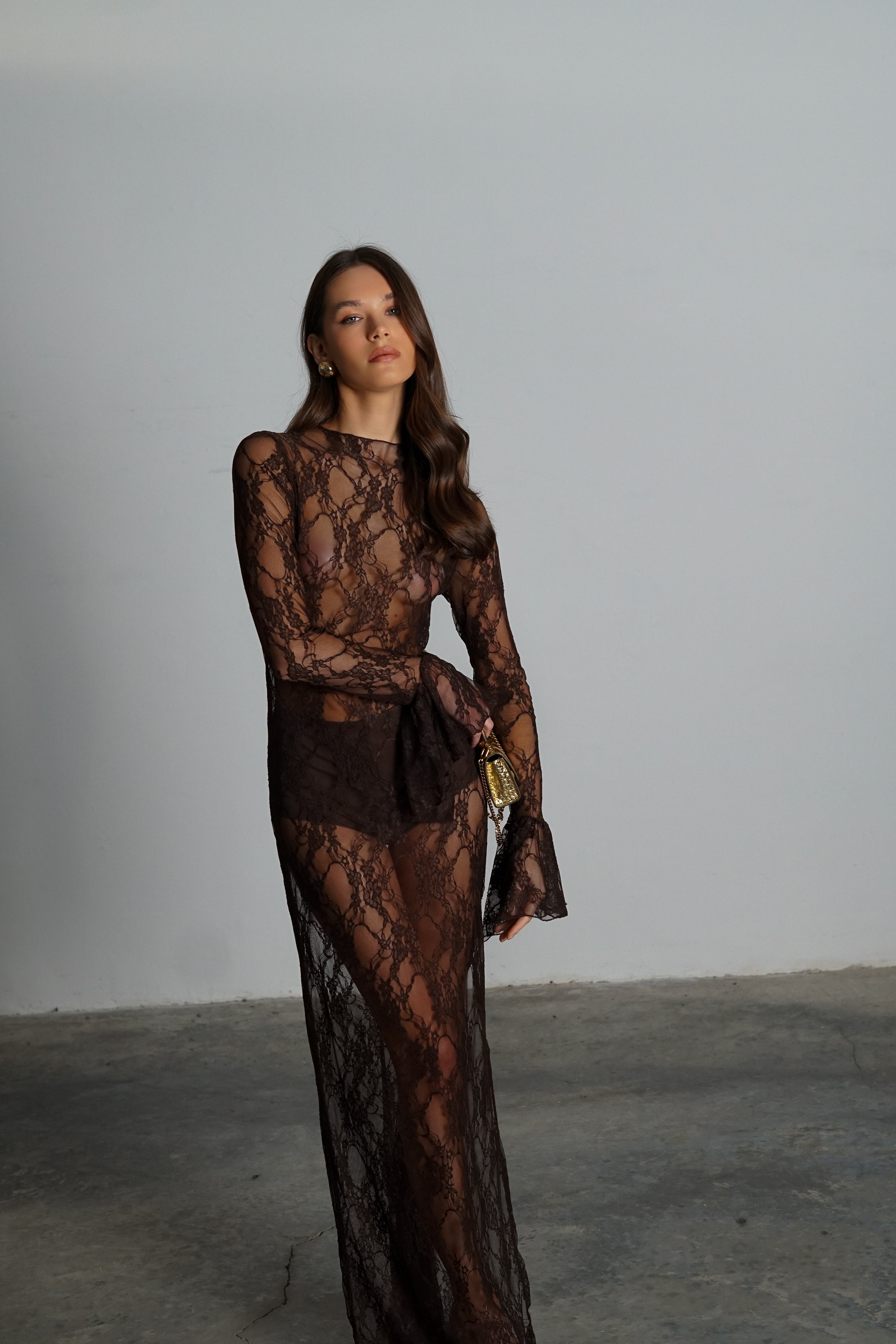 שמלת פיליפין-חום