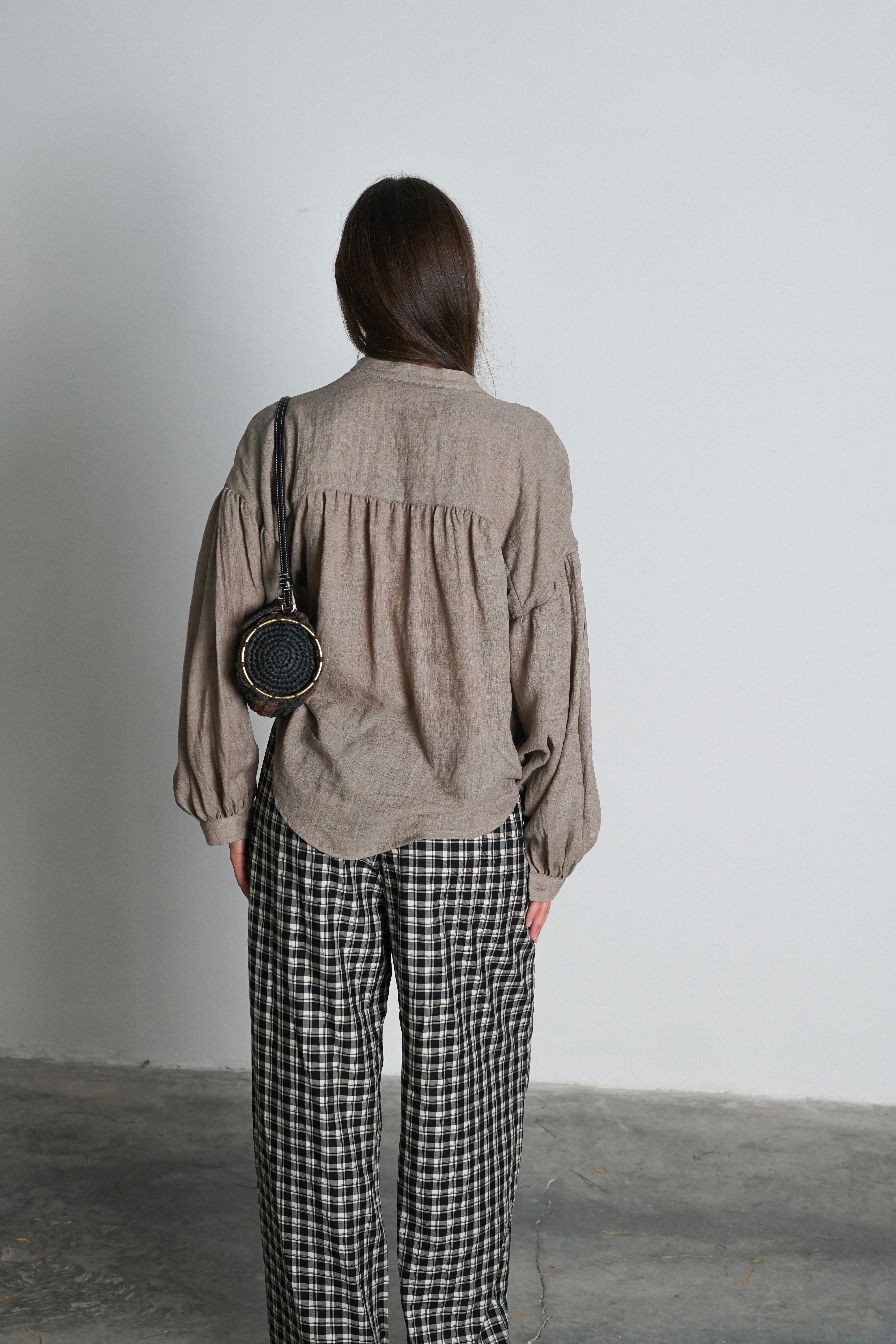 חולצת קאסל-חום