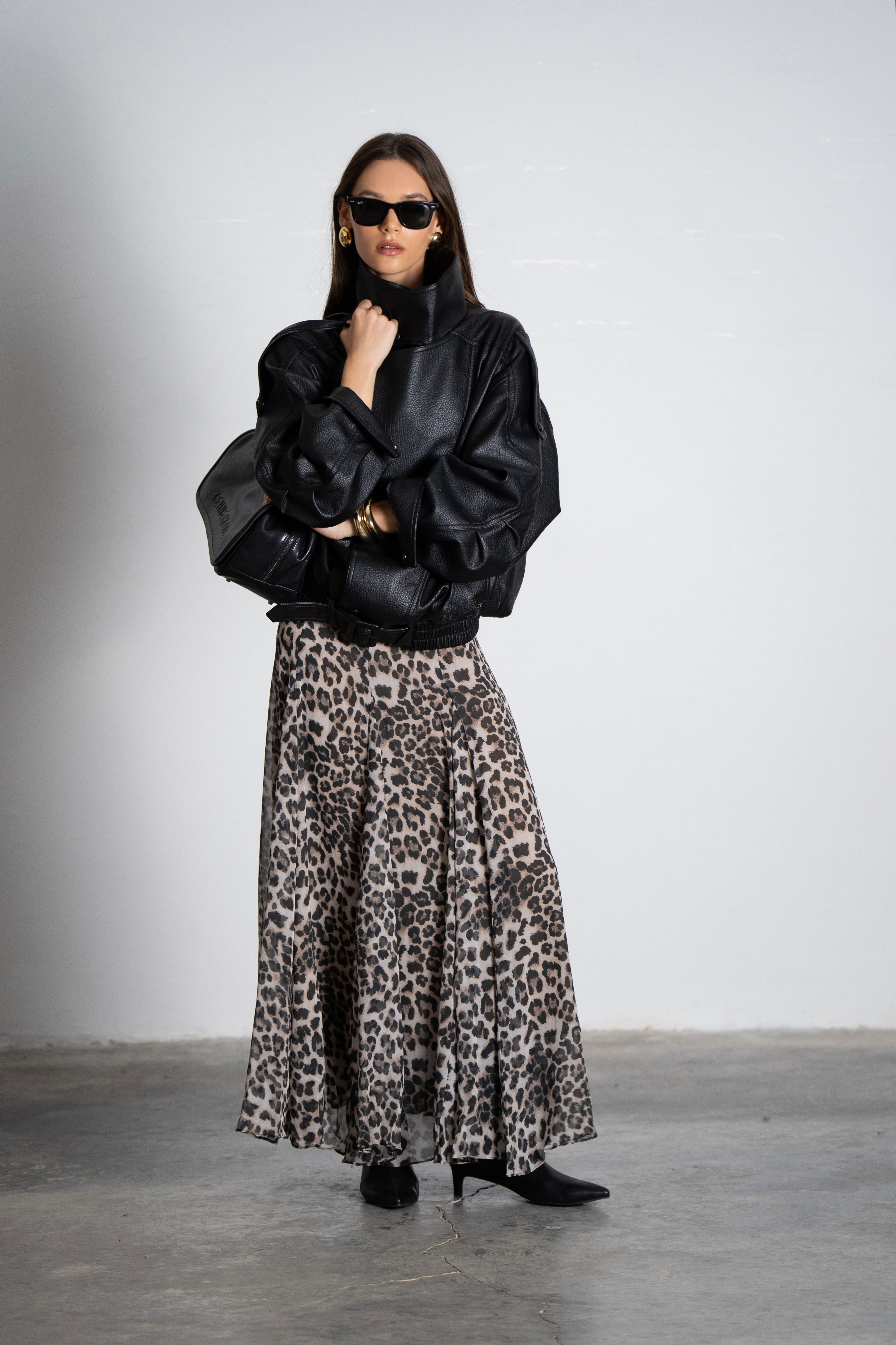 חצאית טנסי-אפור