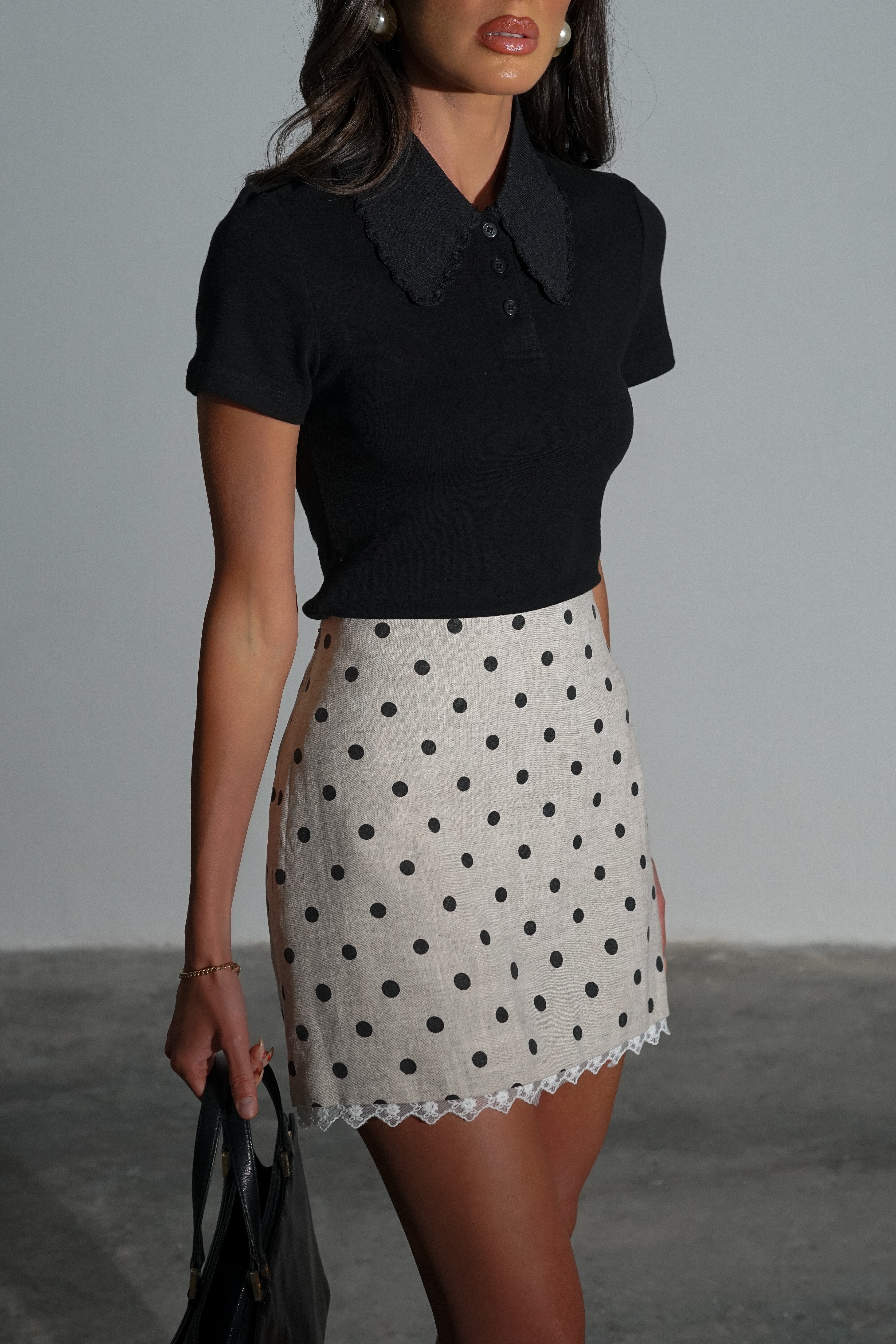 חולצת ביג'ין-שחור