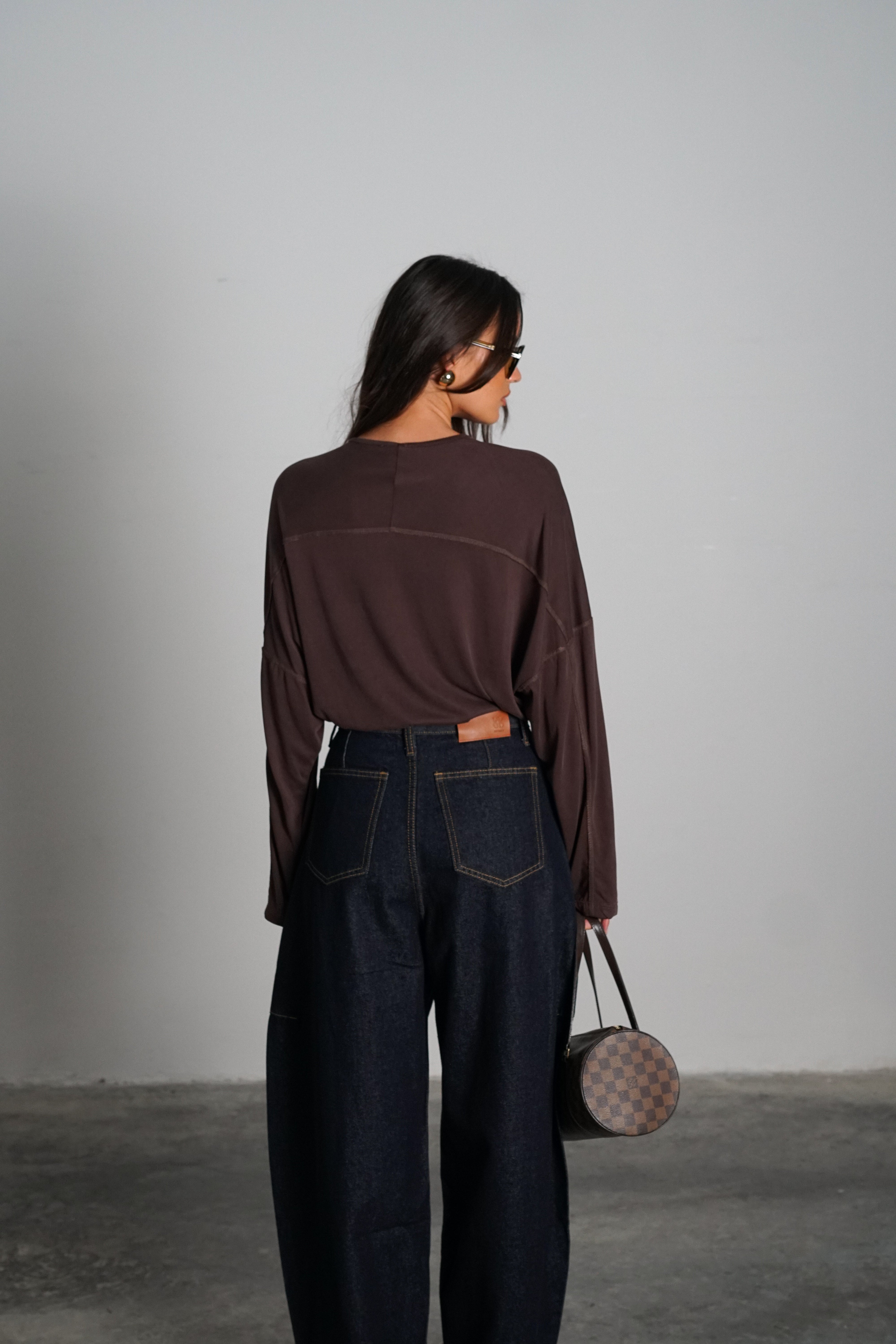 חולצת קריקט-חום