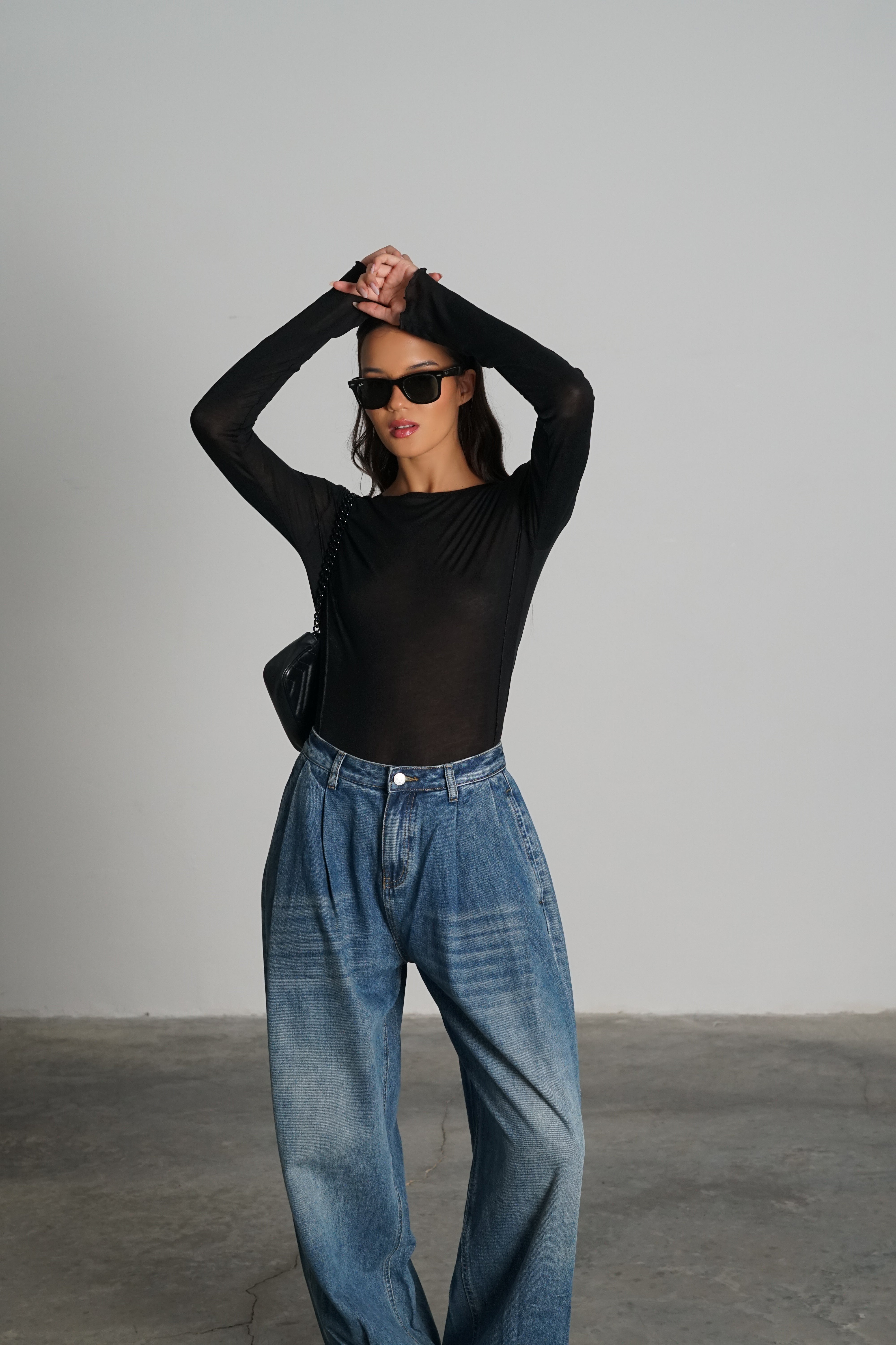 חולצת פורטר-שחור