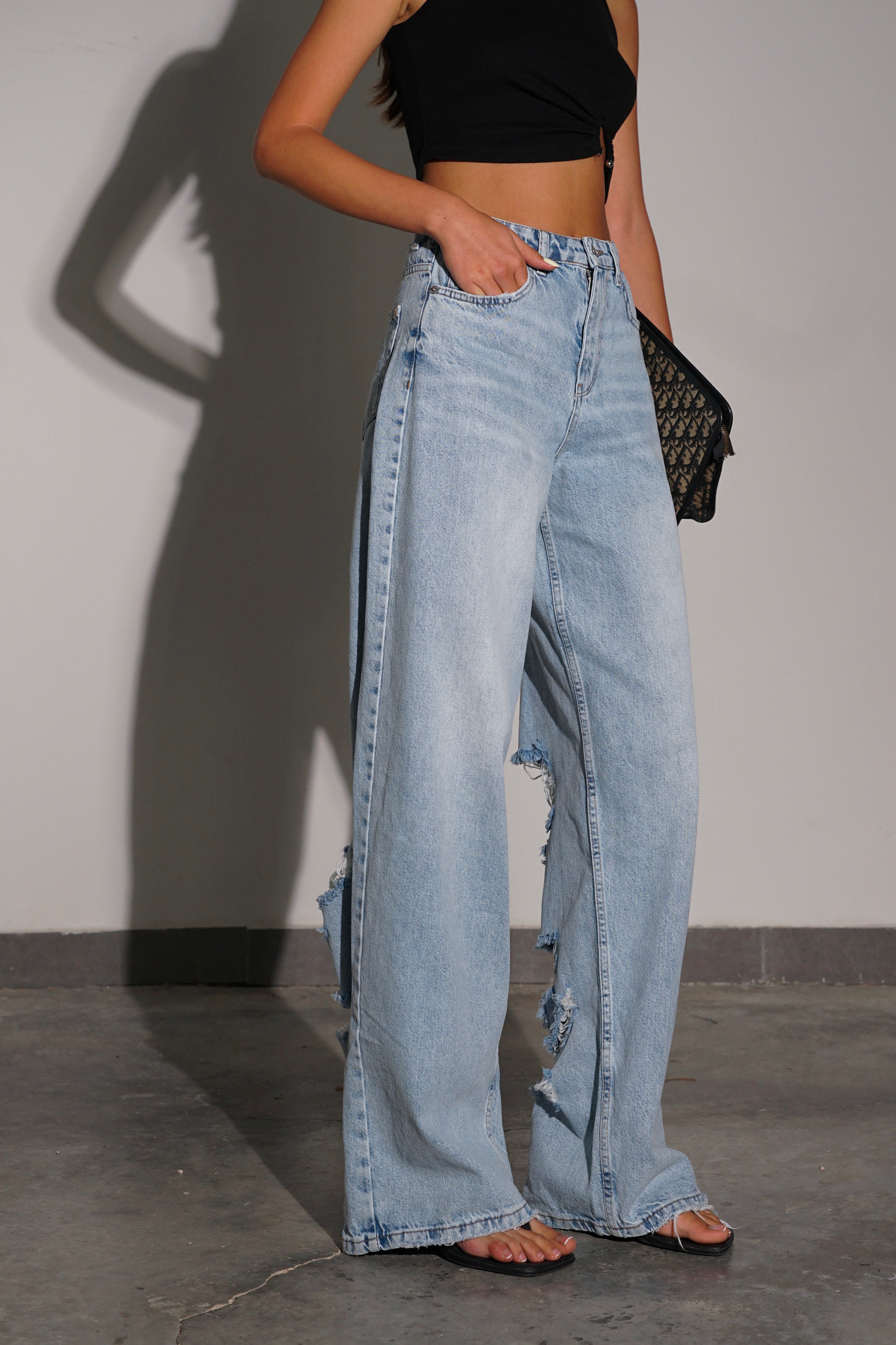 ג׳ינס קאזי-כחול בהיר