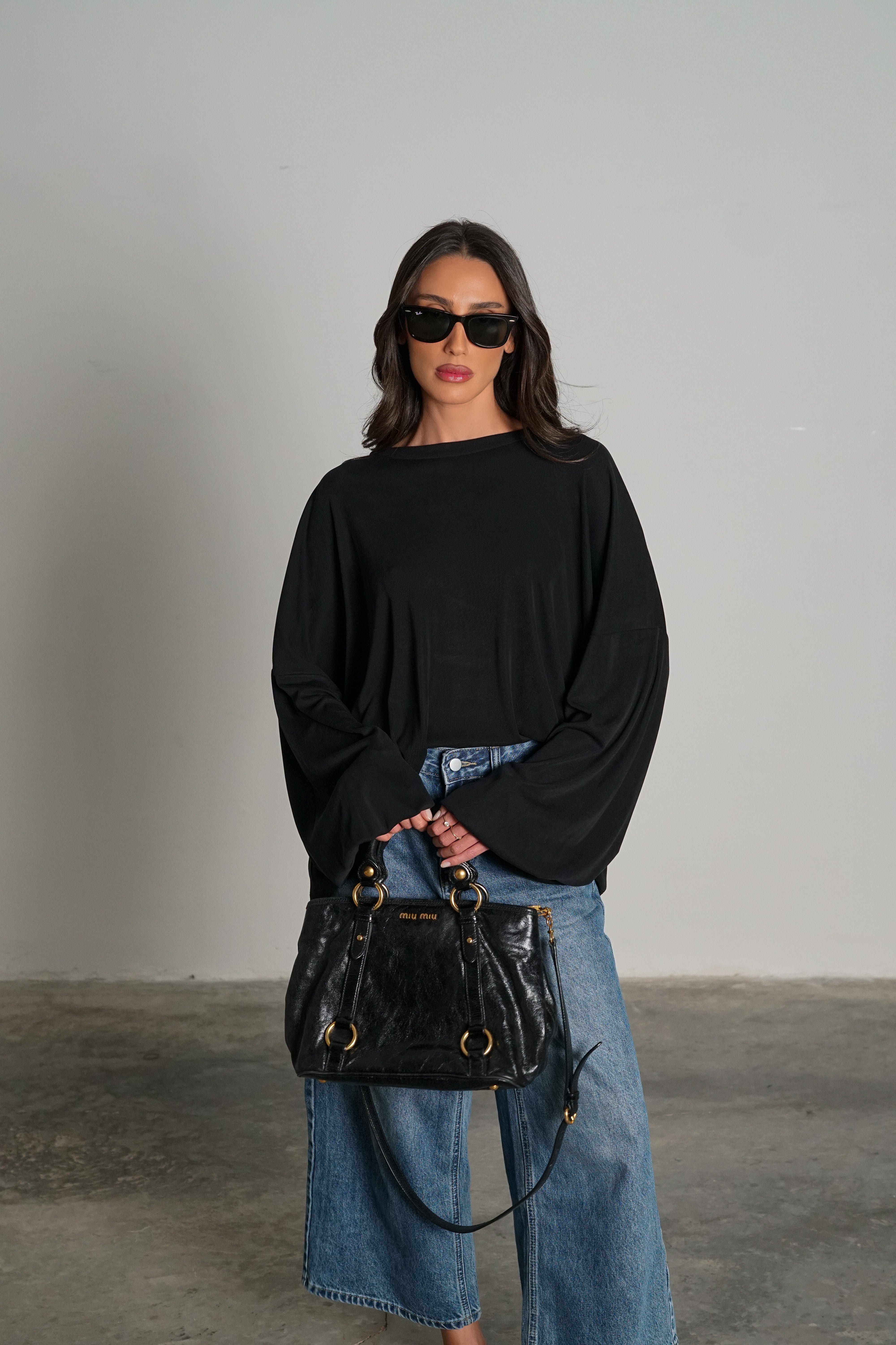 חולצת מייבי-שחור