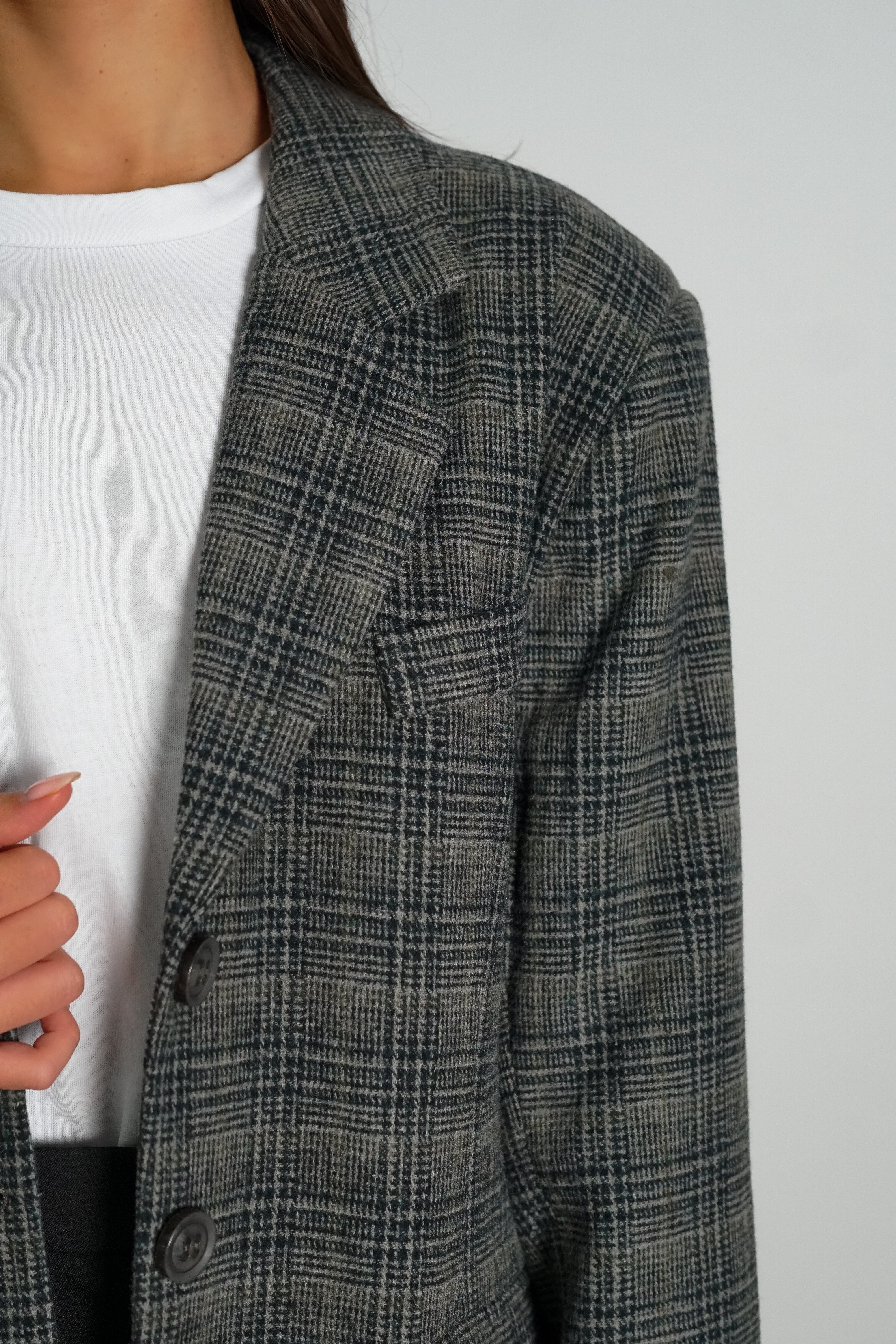 ג'קט קורט-אפור