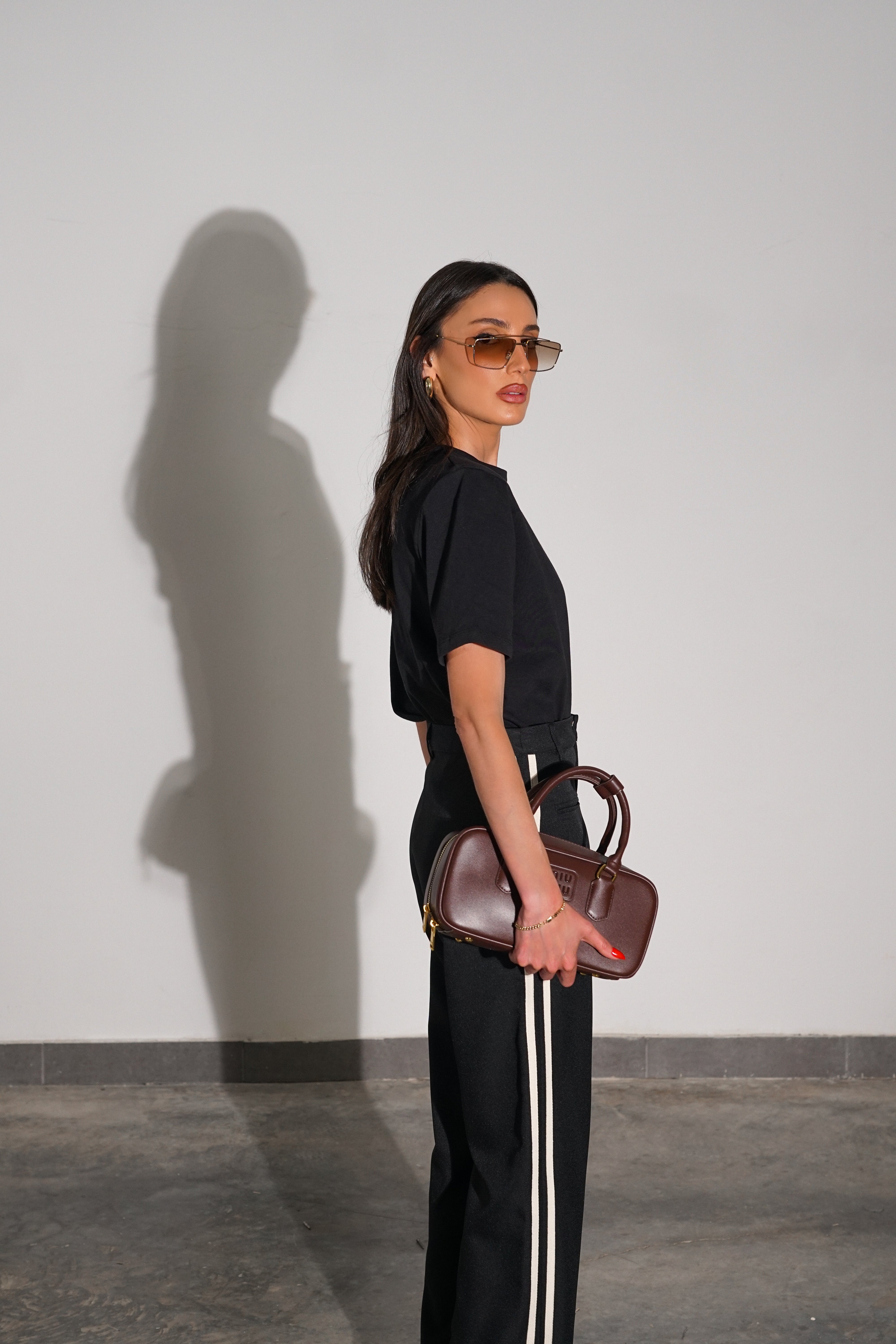 מכנסי ריילי-שחור