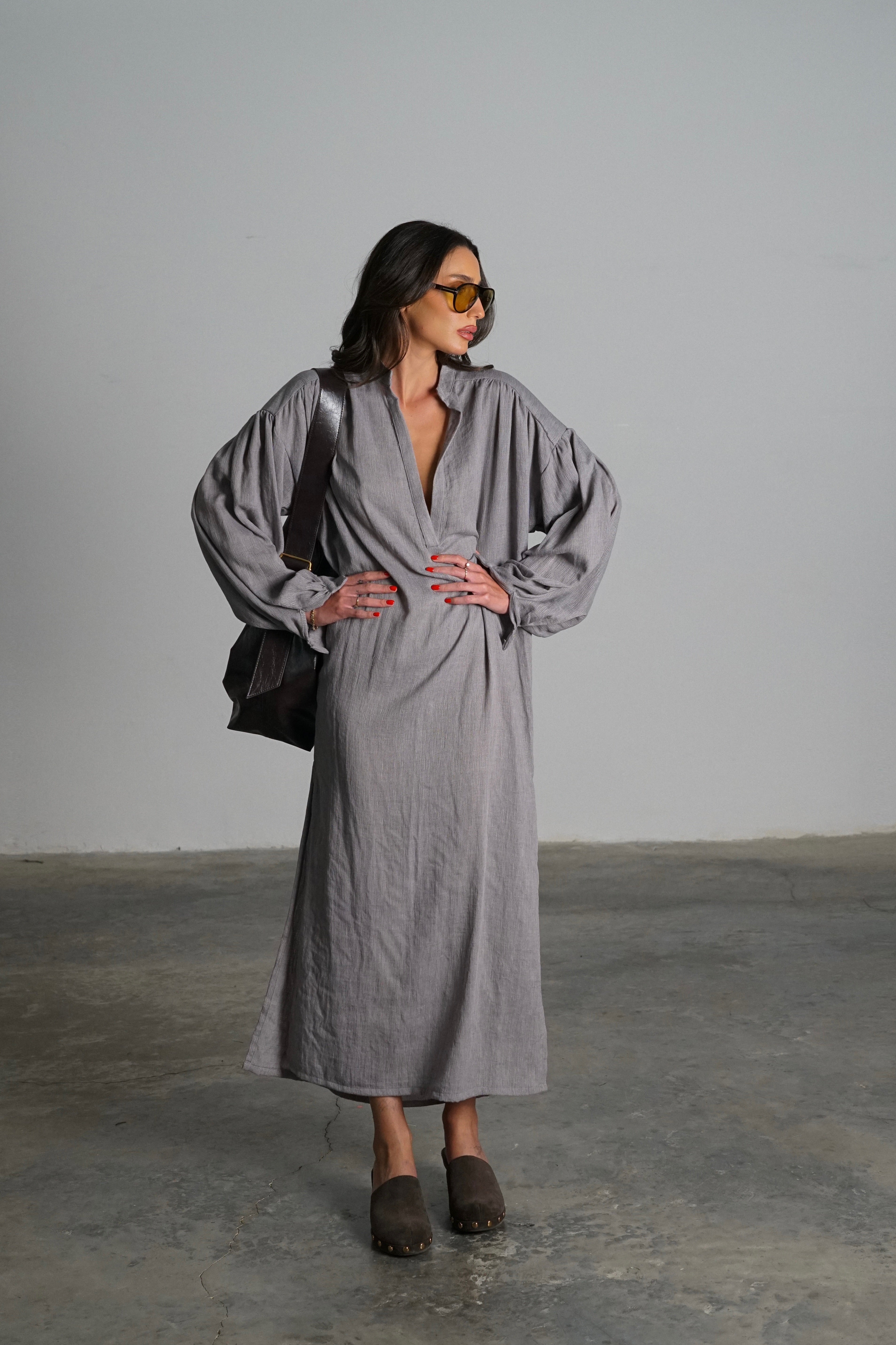 גלביית פררו-אפור