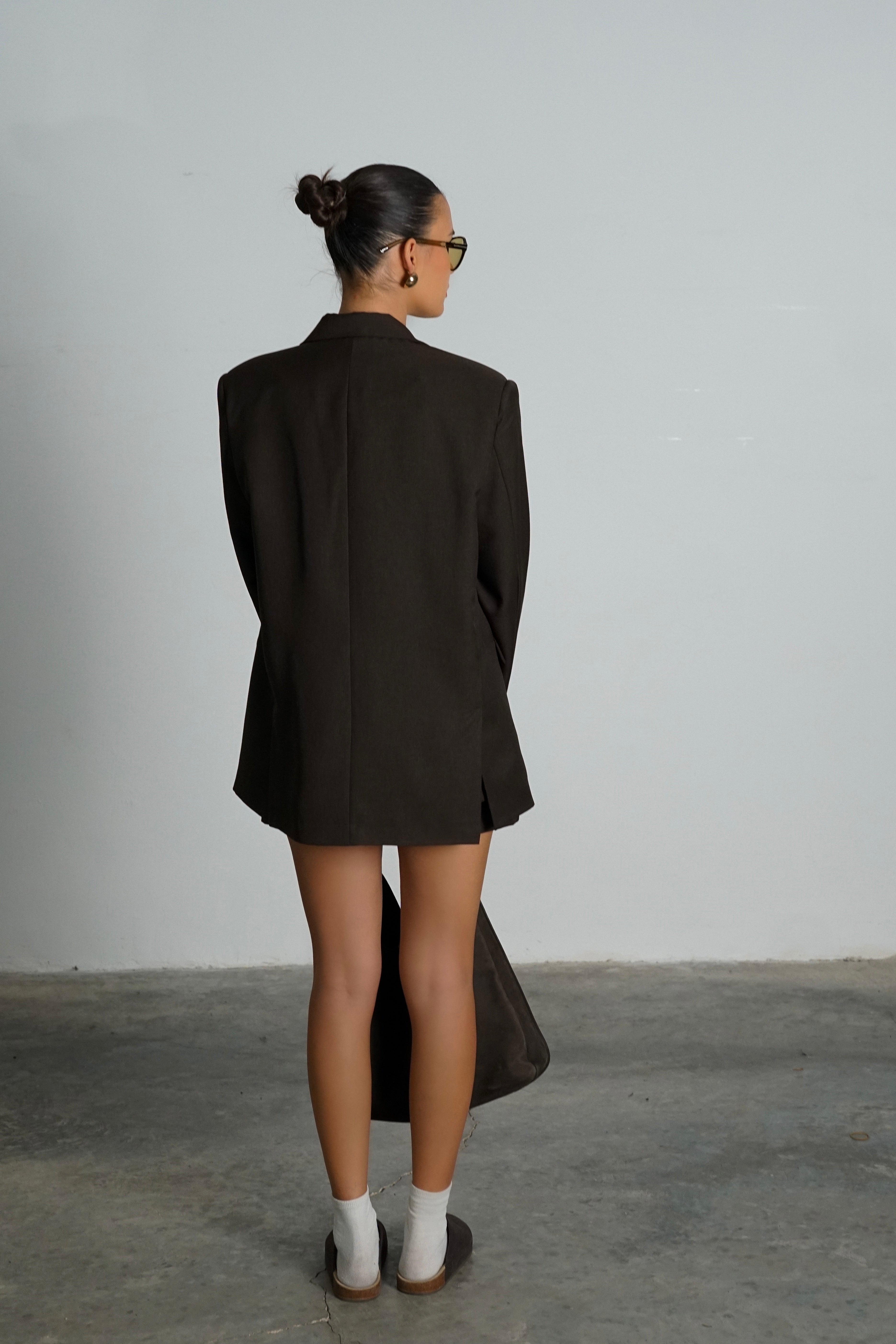 ג׳קט מילה-חום כהה