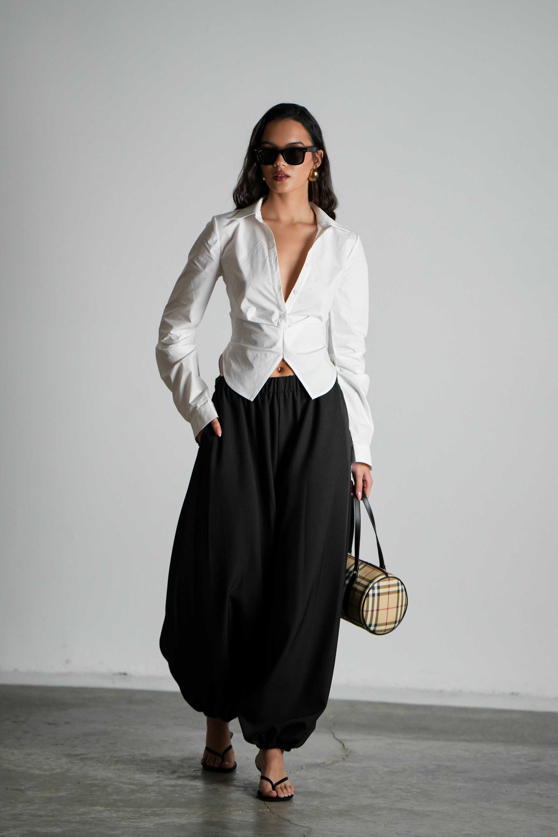 חולצת סאנסה-לבן