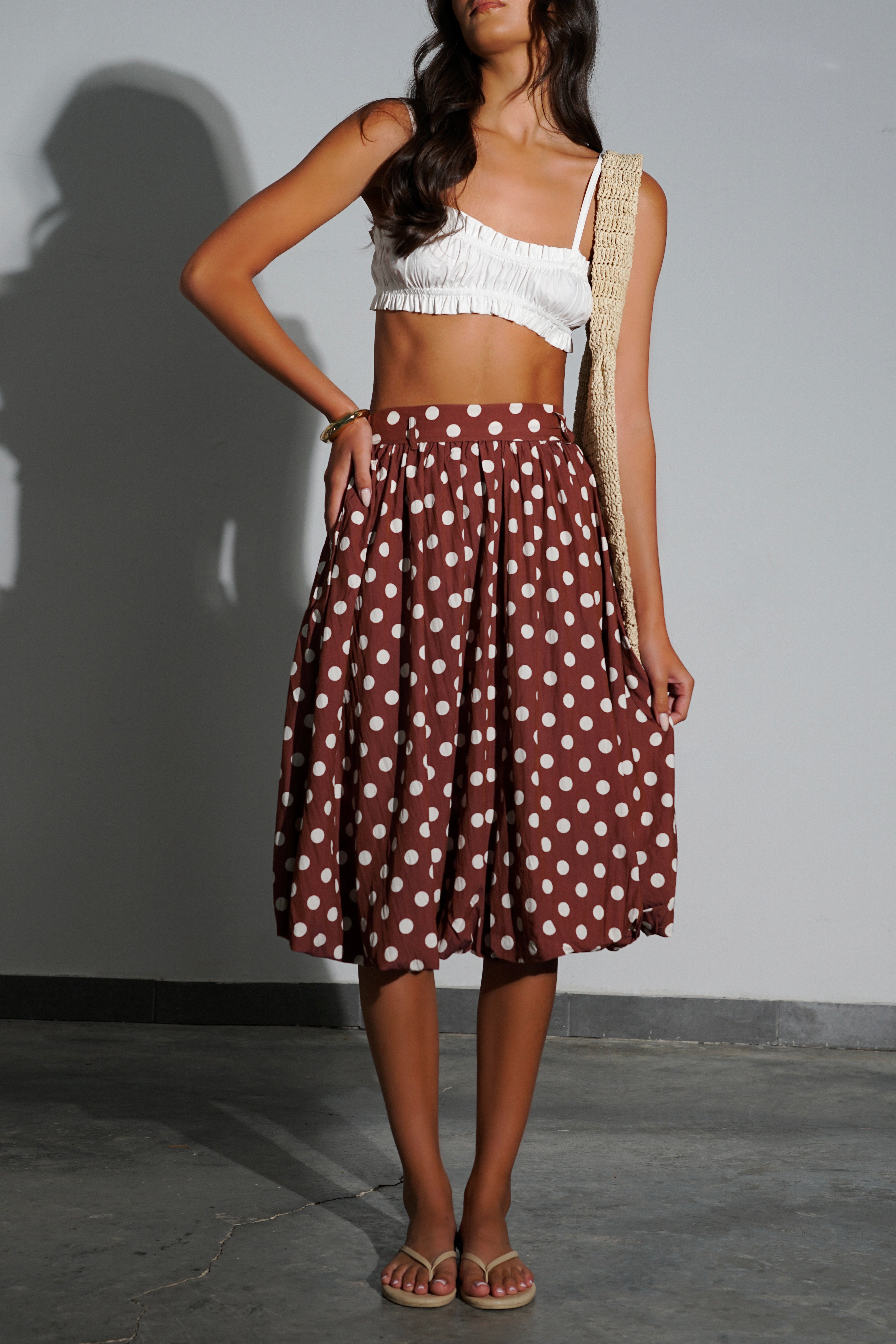 חצאית מארלין-חום