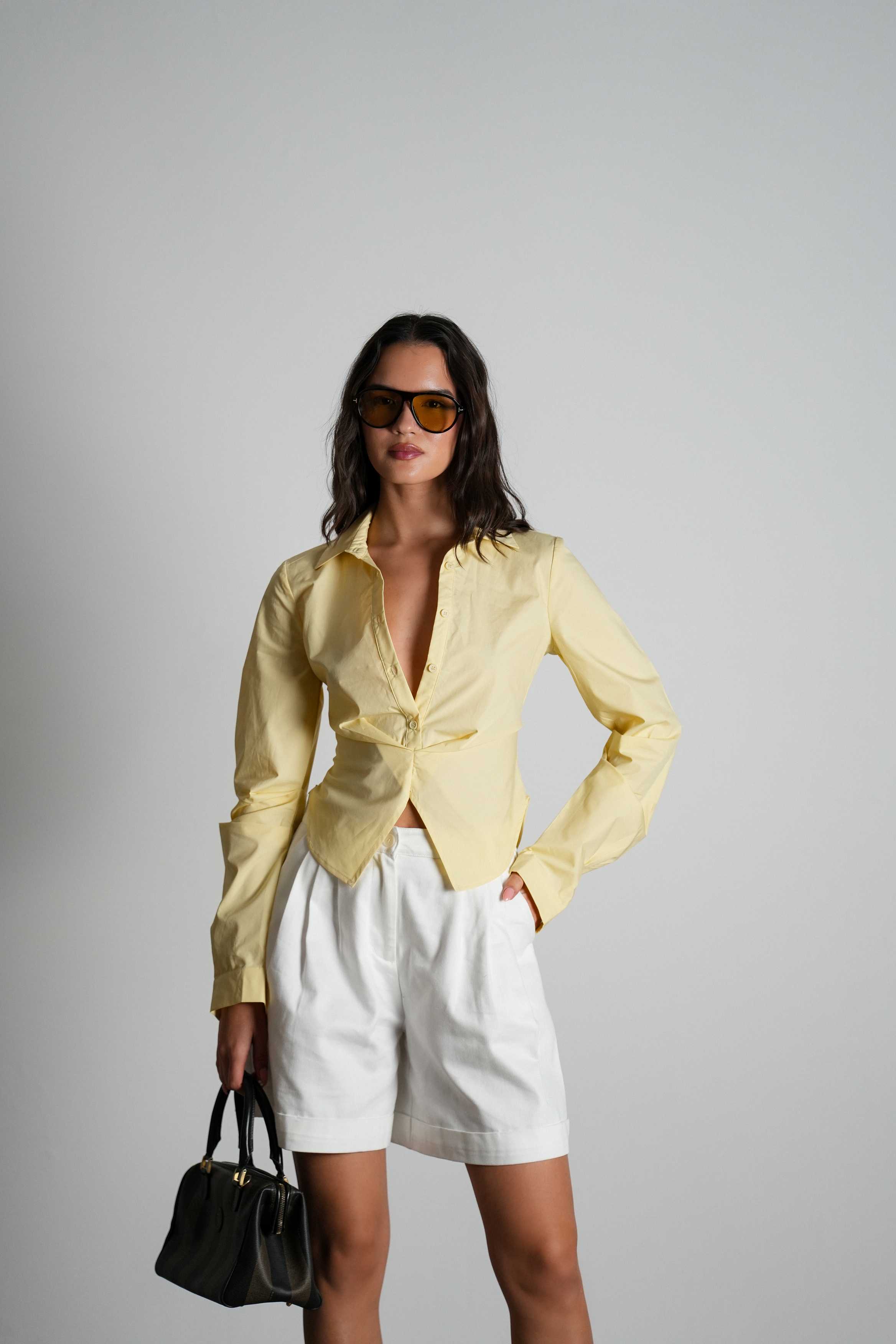 חולצת סאנסה-צהוב