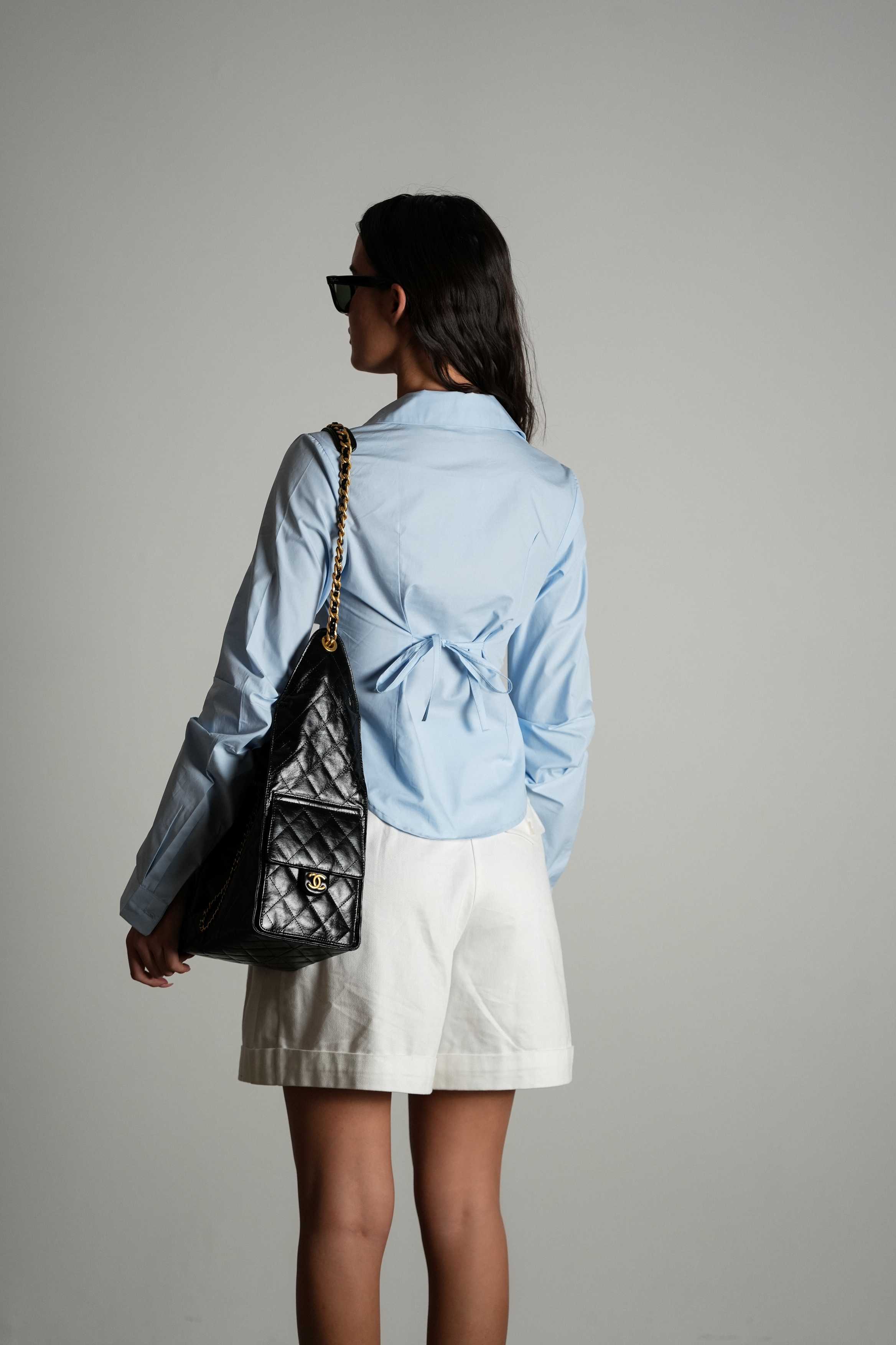 חולצת סאנסה-תכלת