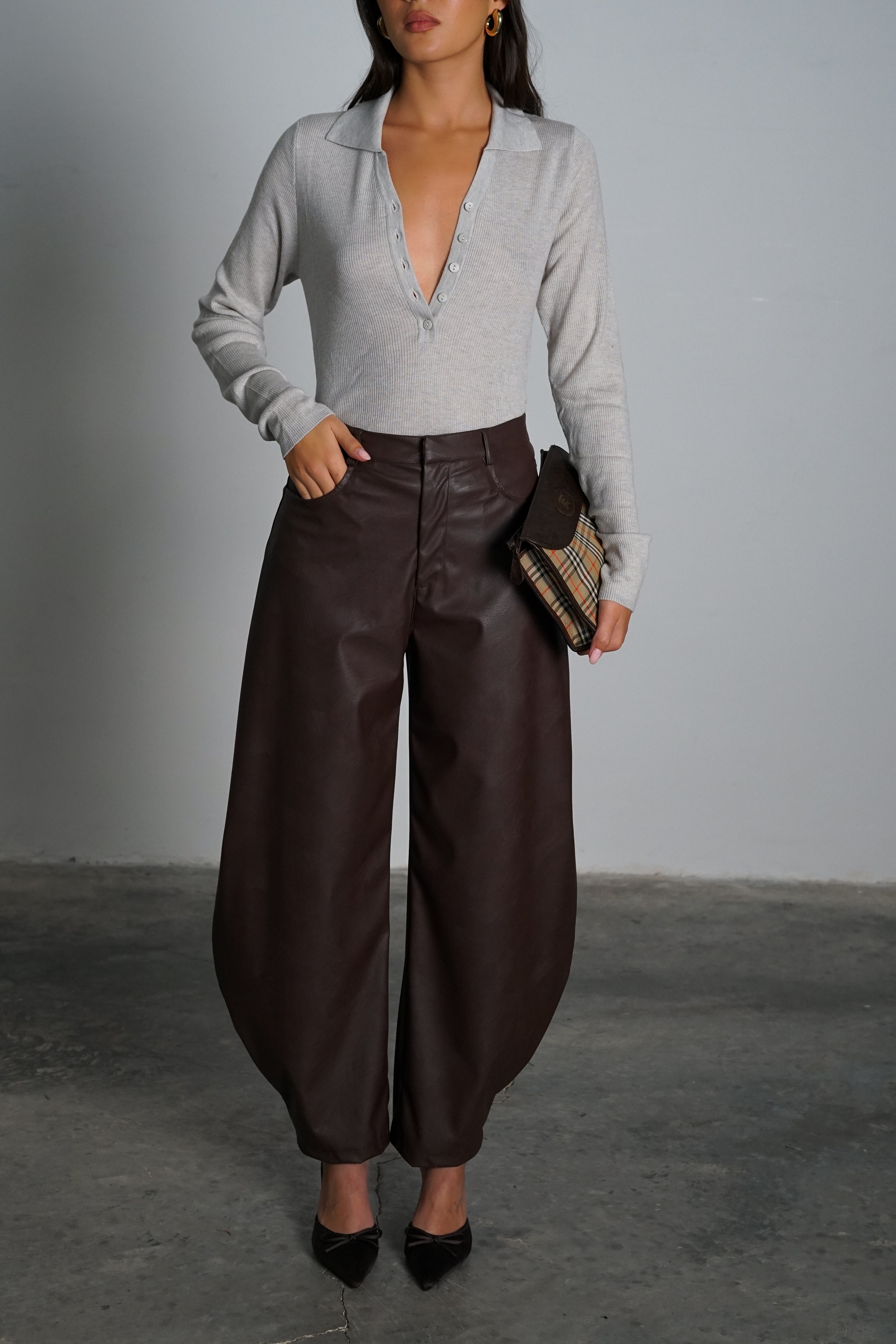 מכנסי קיסו-חום