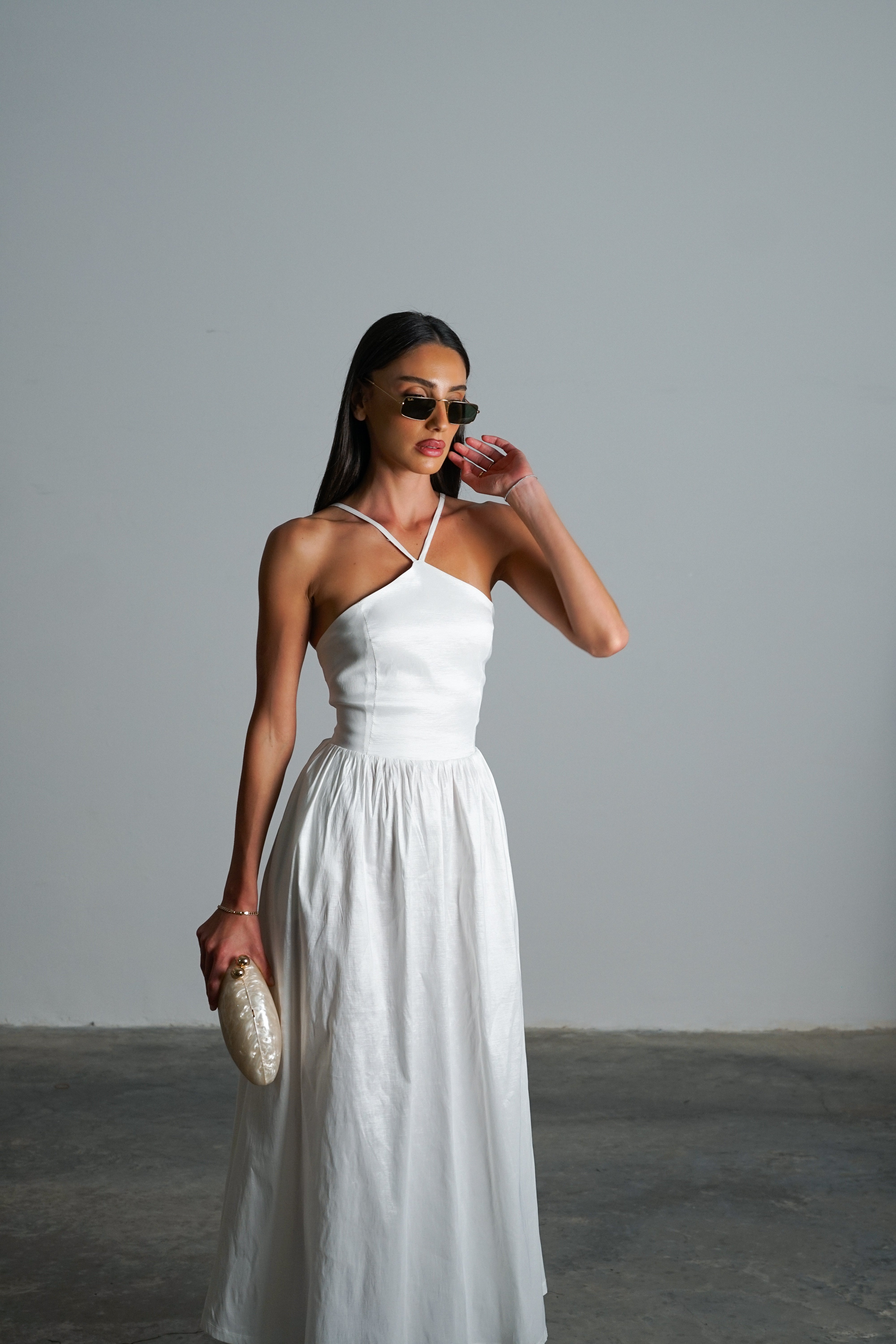 שמלת לינקי-לבן