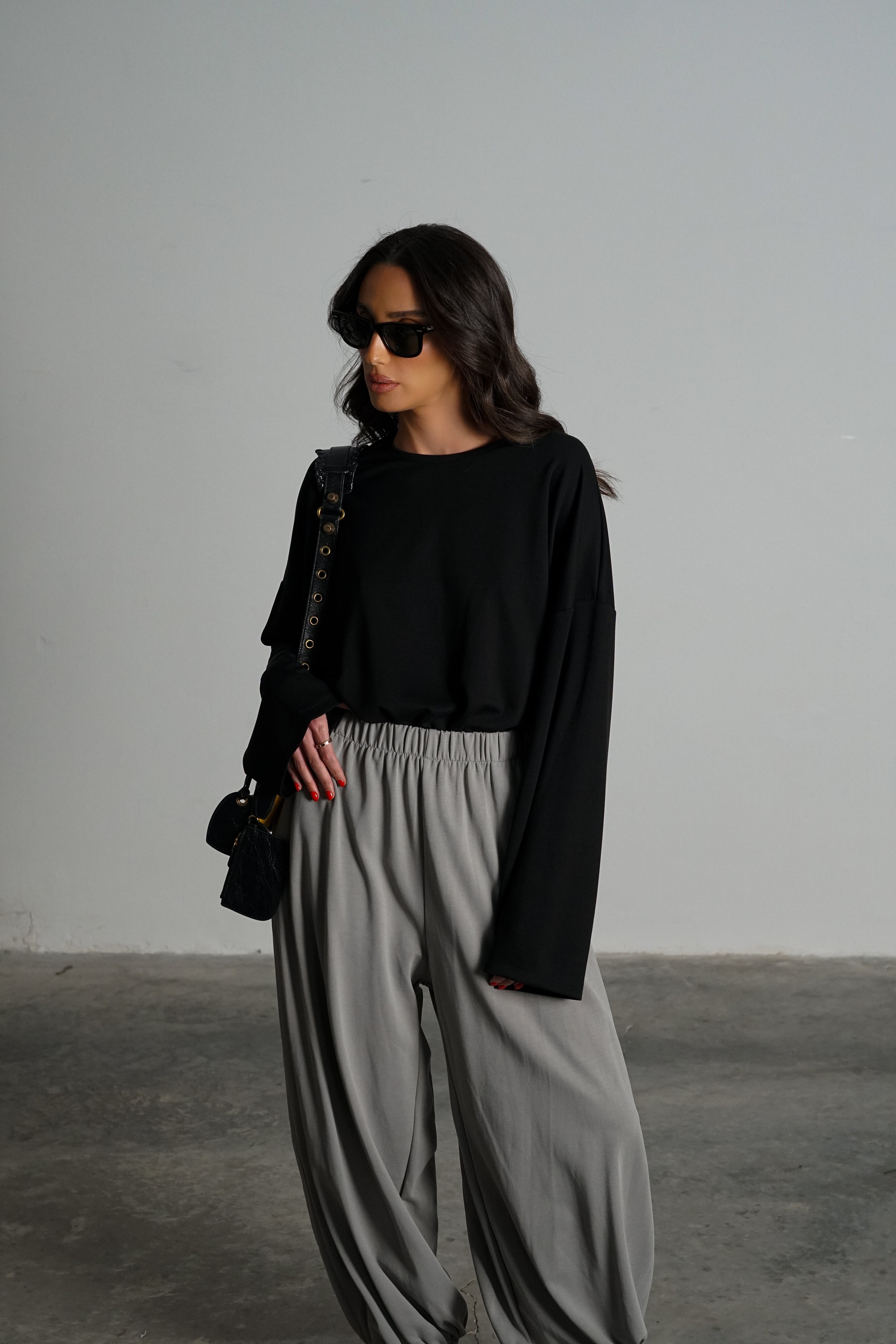 חולצת סירון-שחור