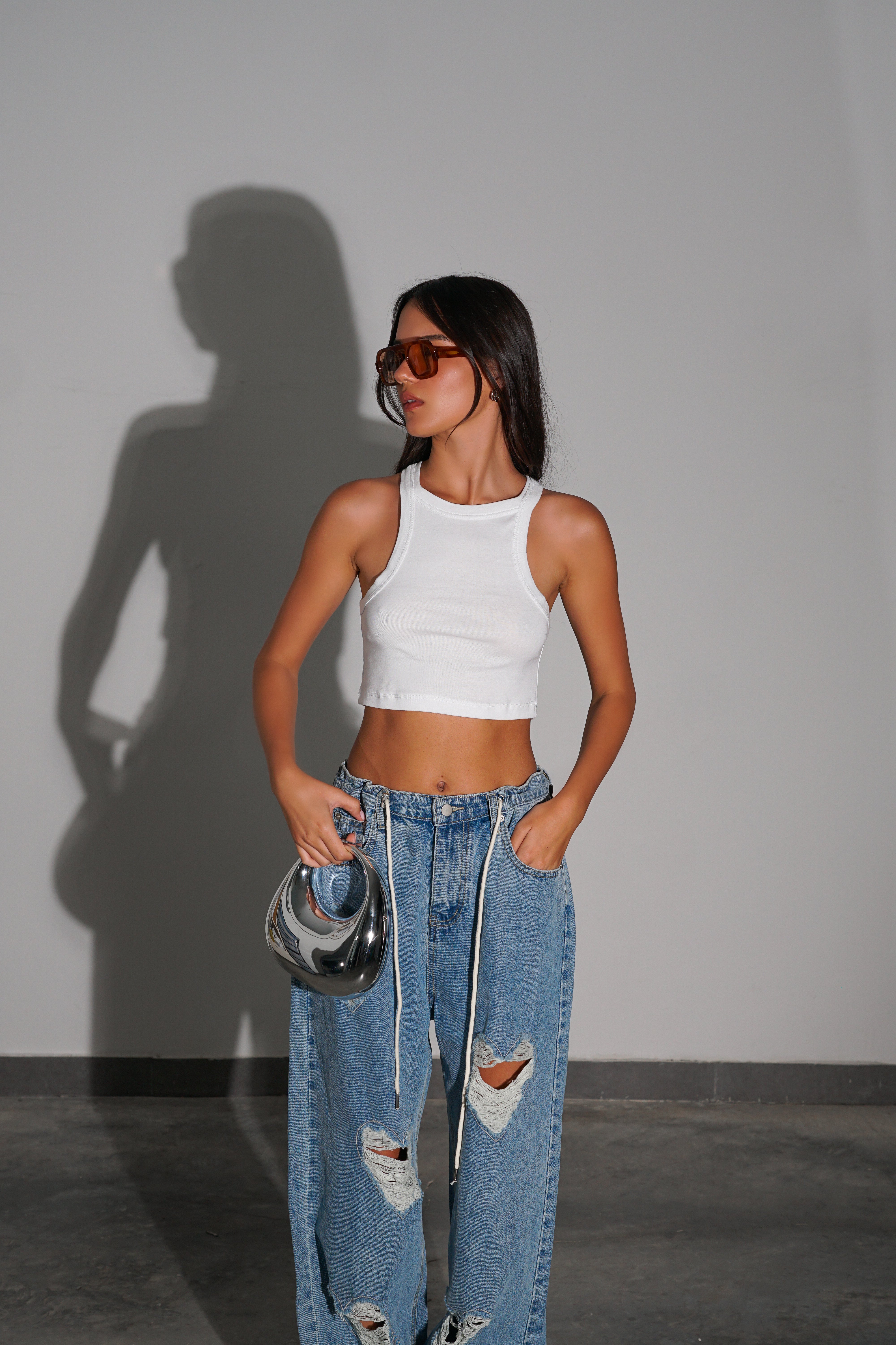 ג'ינס לבבות-כחול כהה