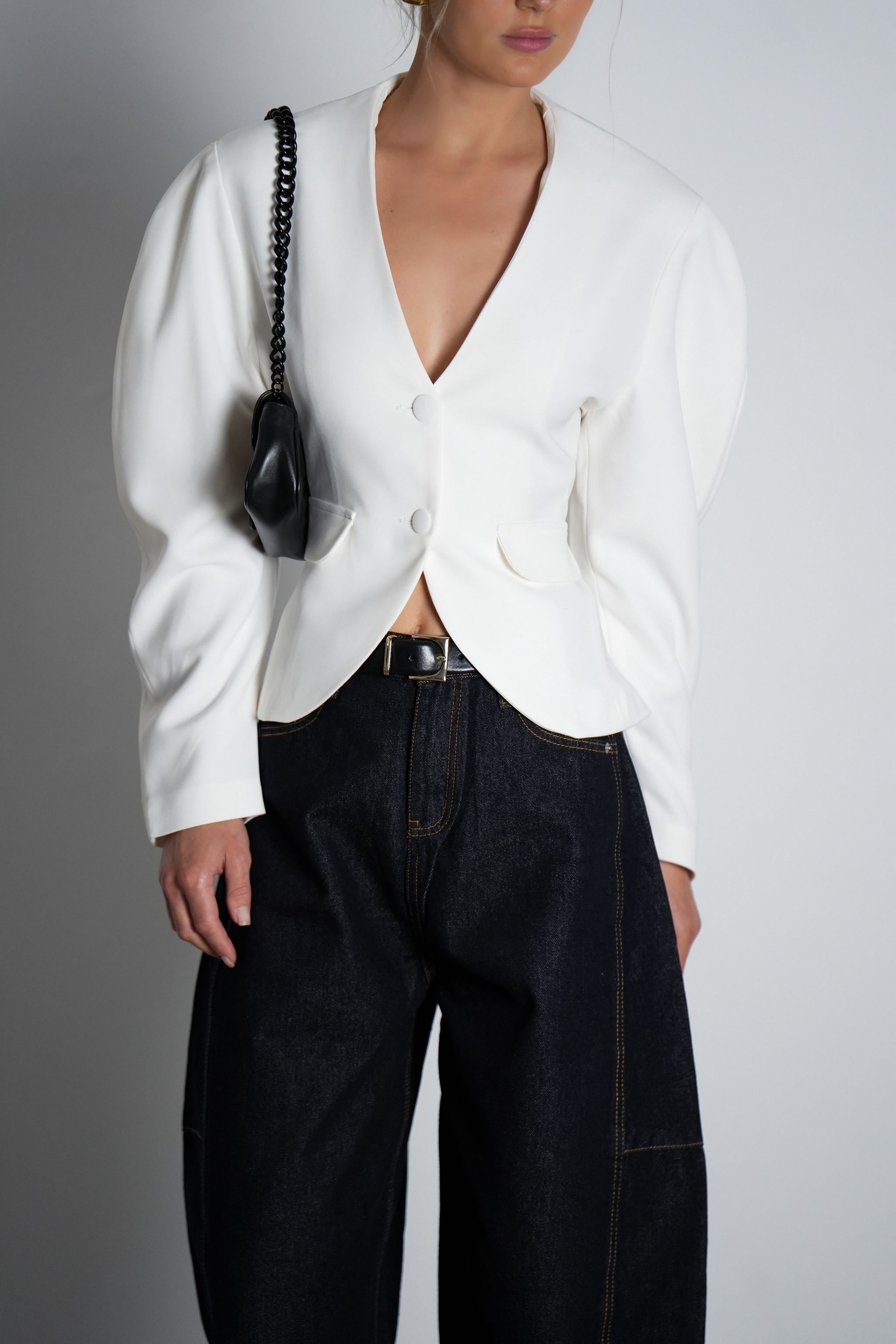 ג'קט אמיליה-לבן