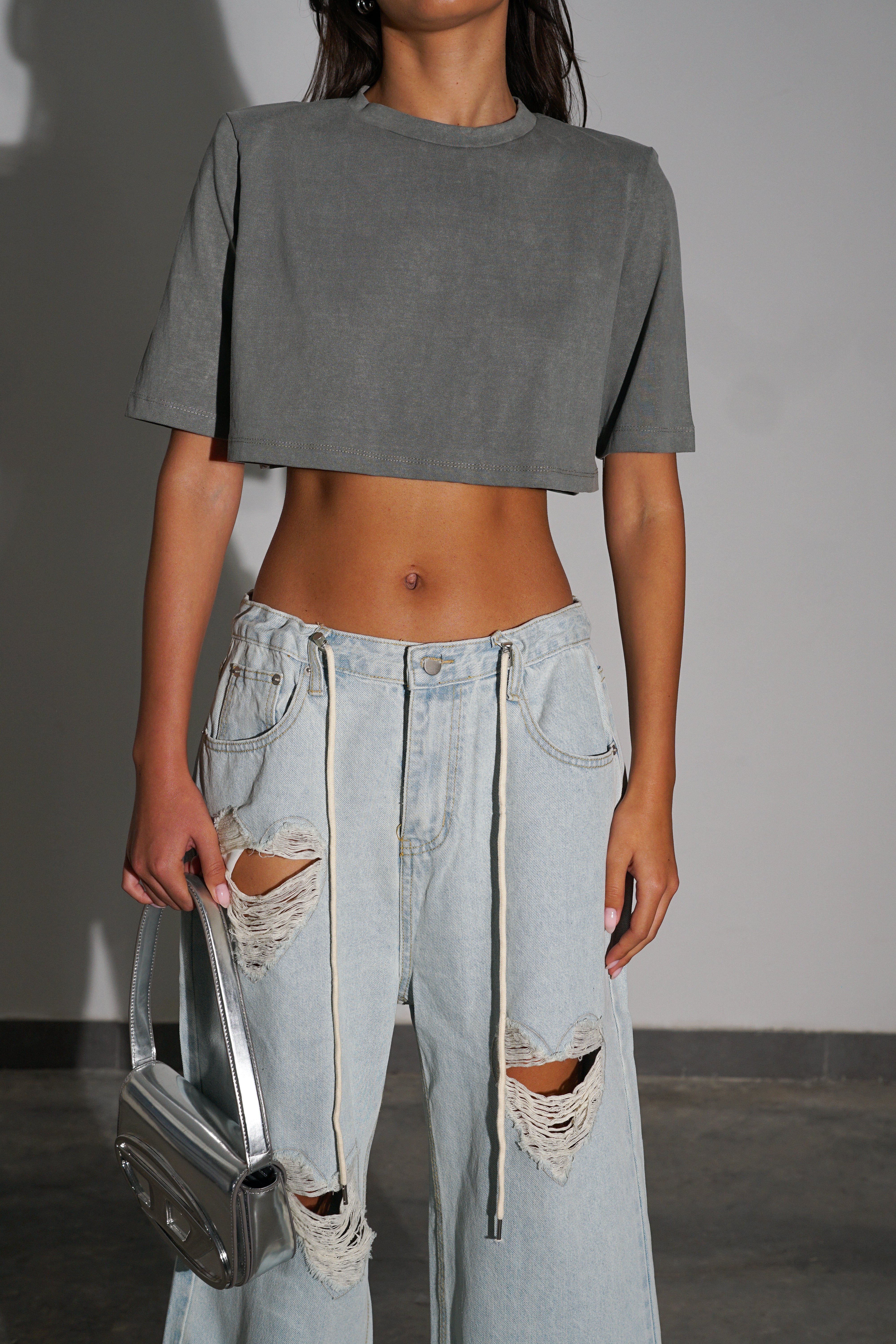 ג'ינס לבבות-כחול בהיר