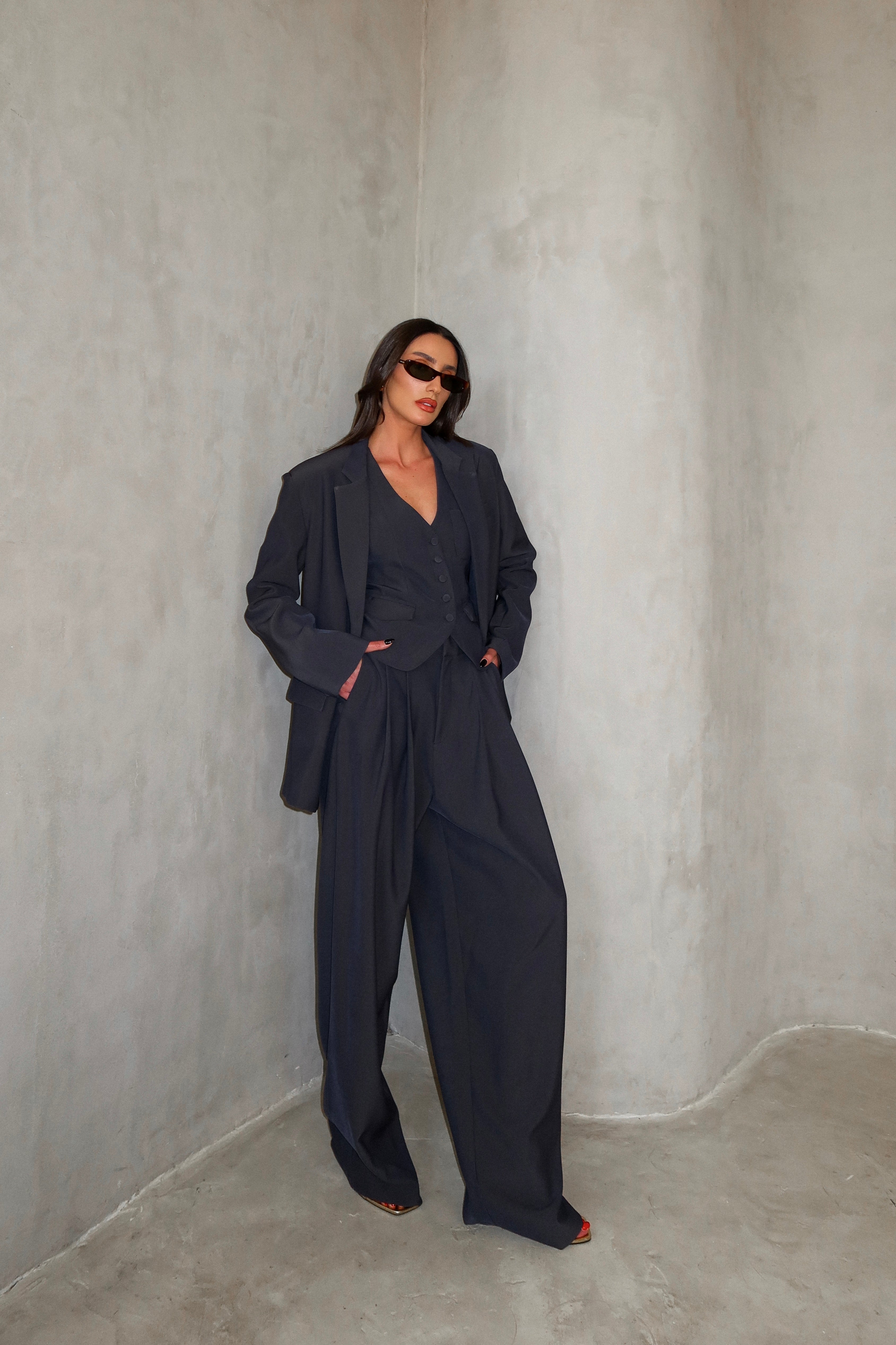 ג'קט שאיילה-אפור כהה