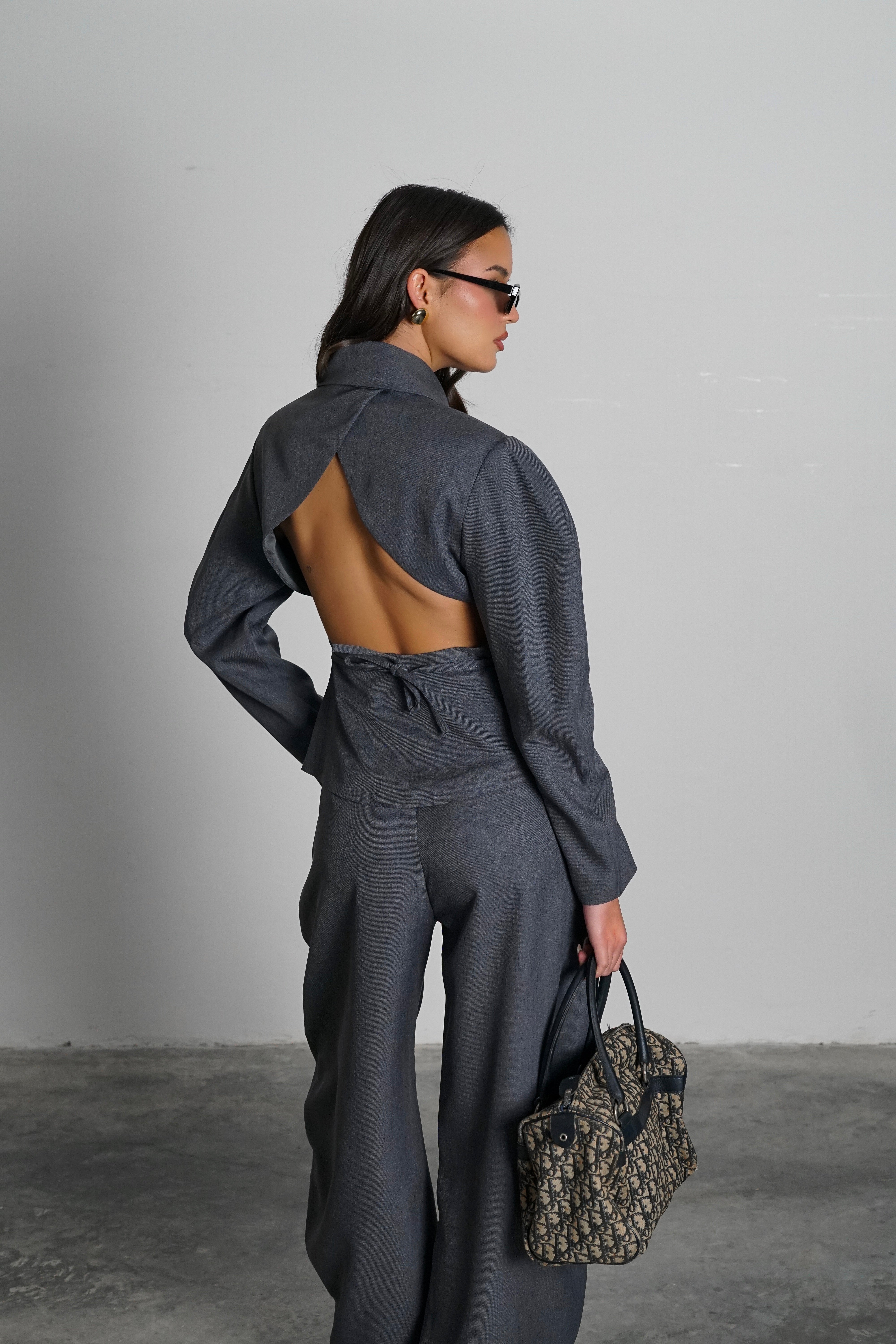 חליפת מידטאון-אפור