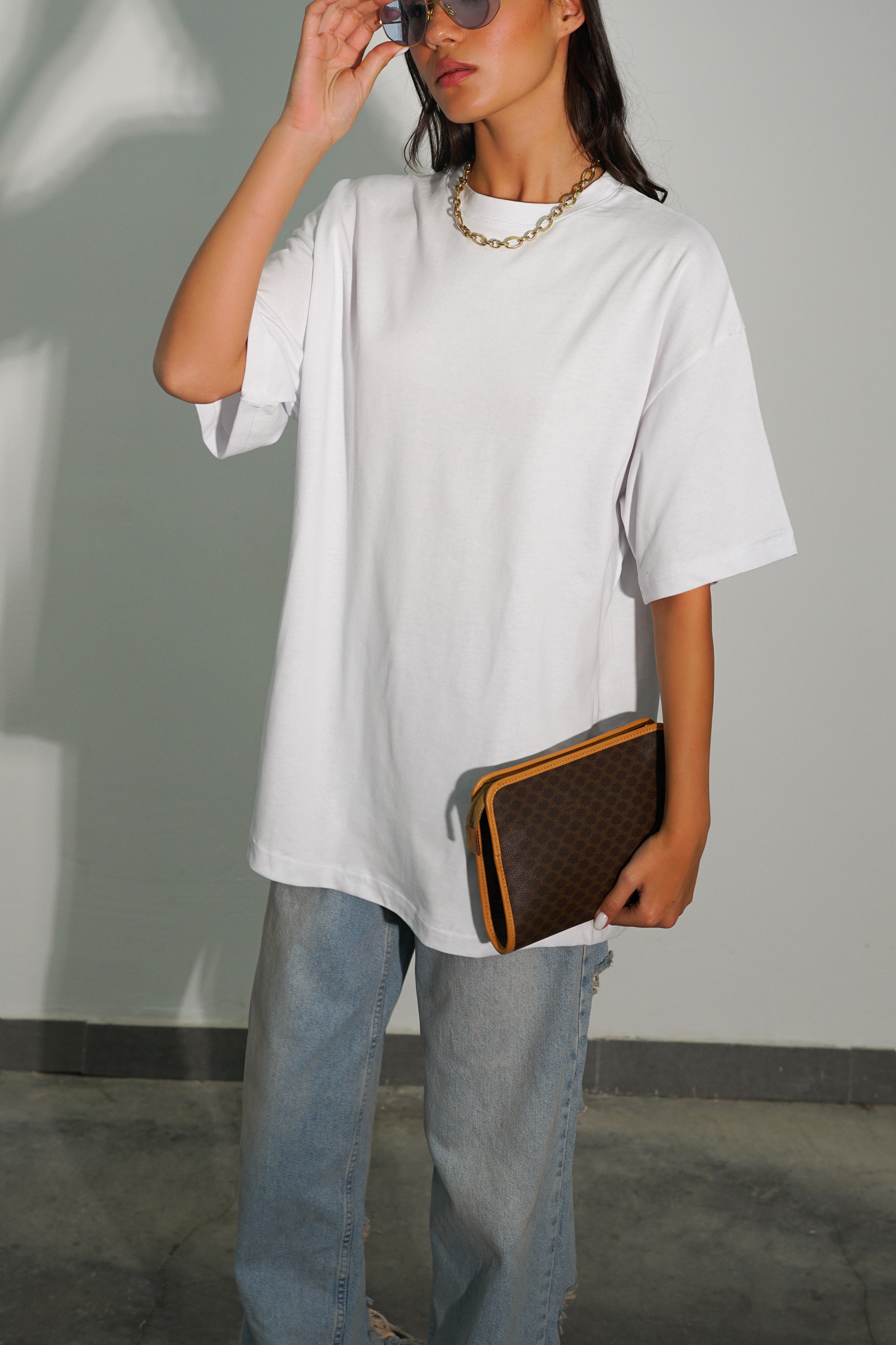 חולצת דמיין-לבן