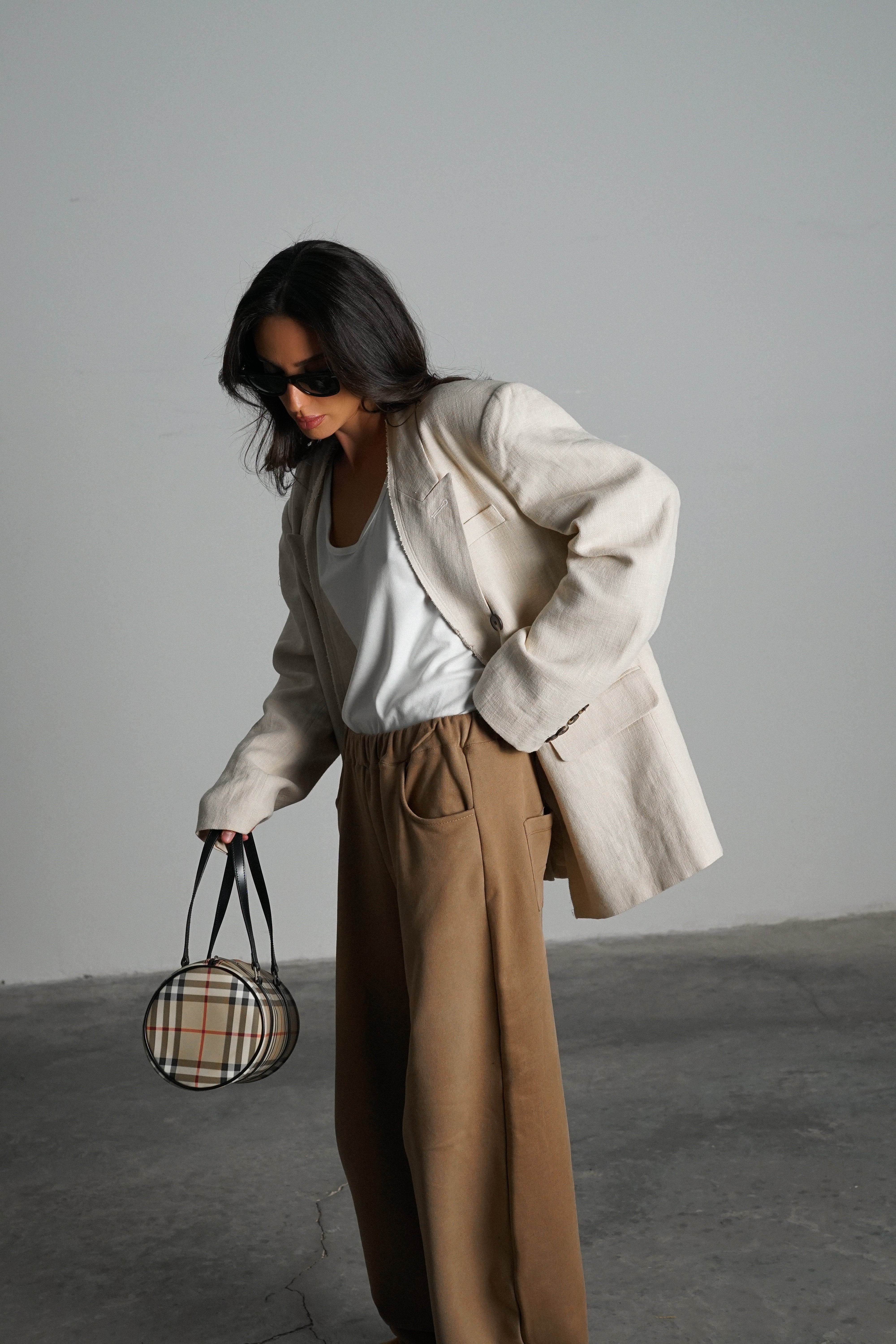 מכנסי סליבו-מוקה