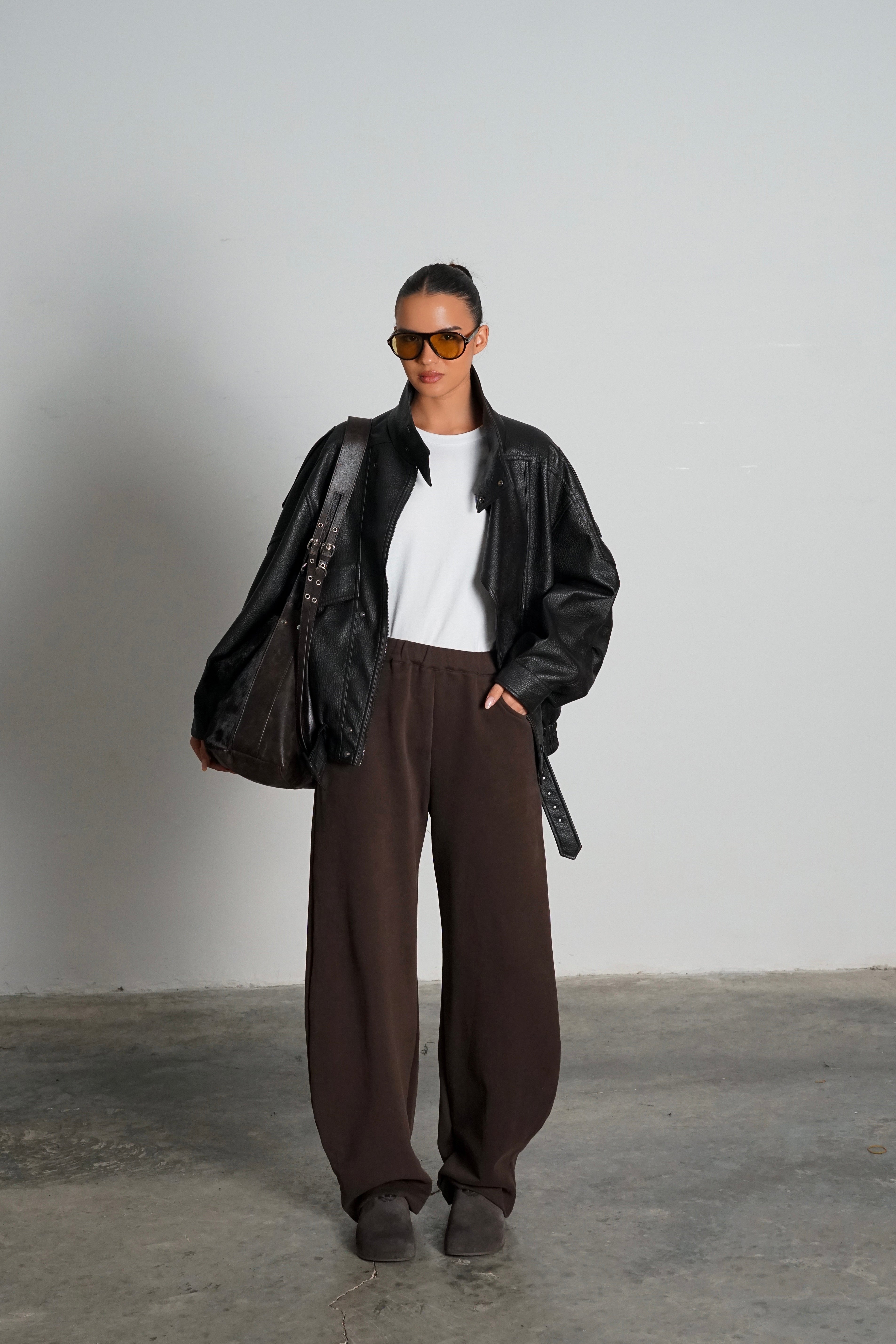 מכנסי סילבו-חום