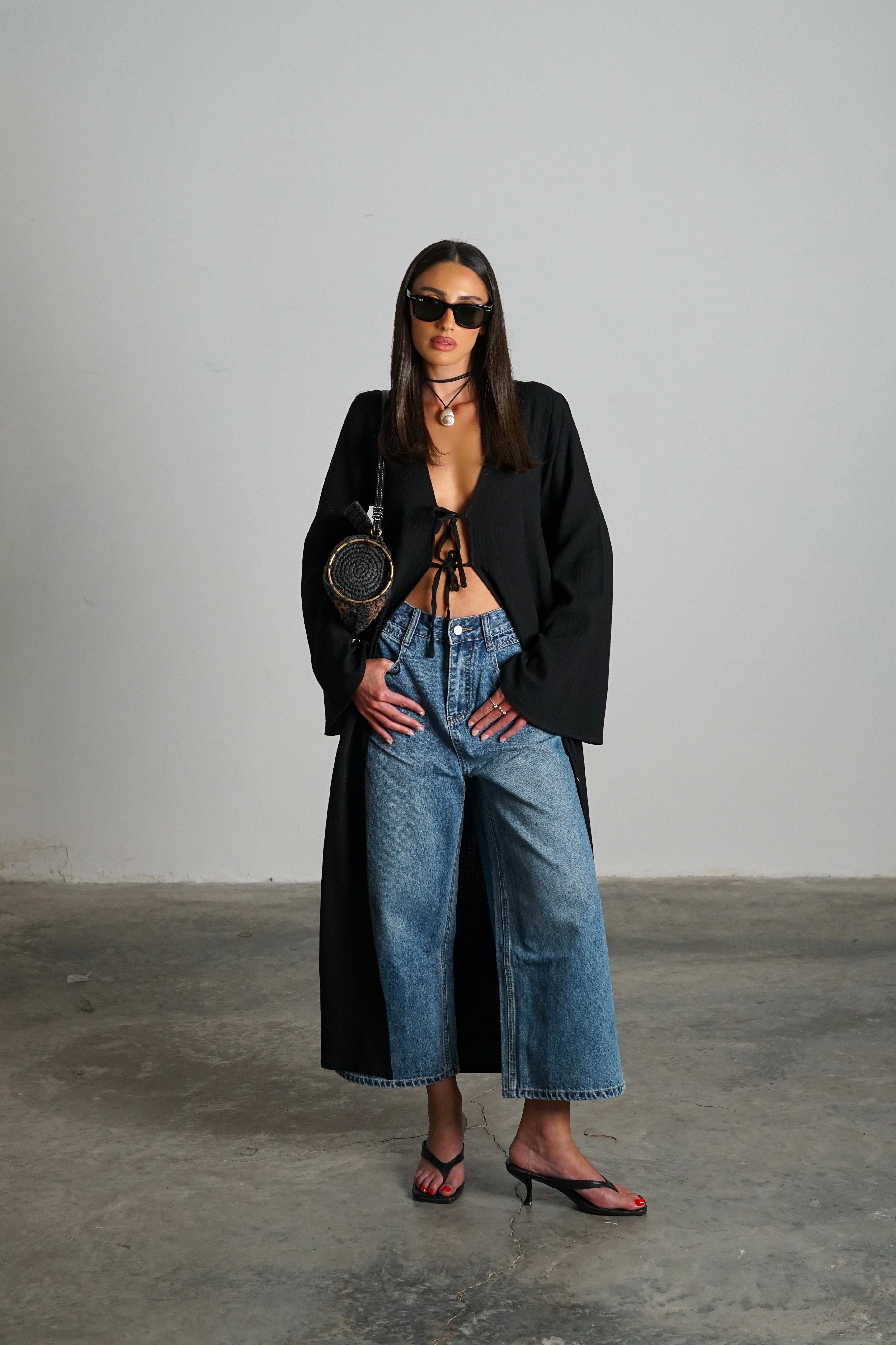 קימונו וואן-שחור