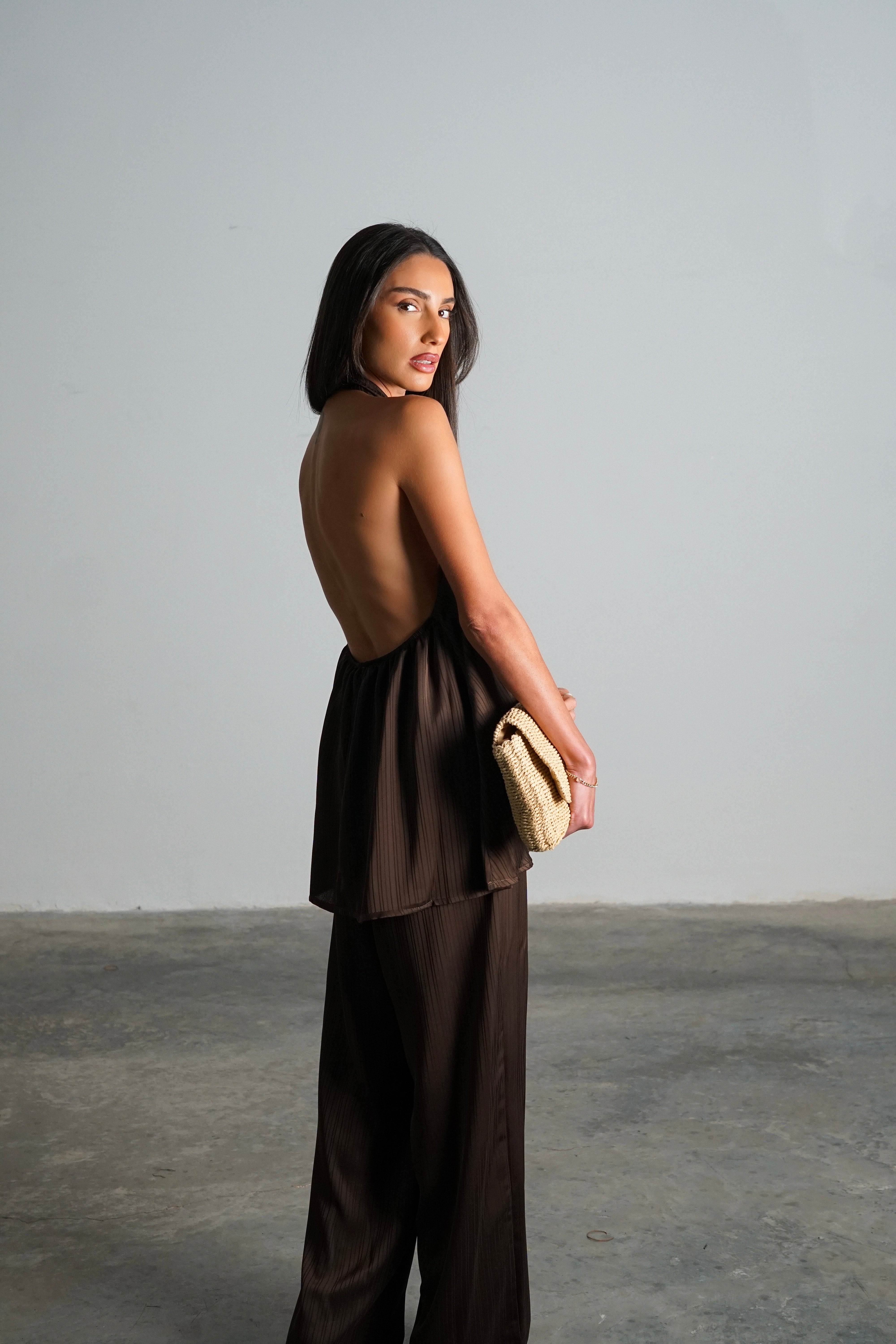 חליפת מקיאטו-חום