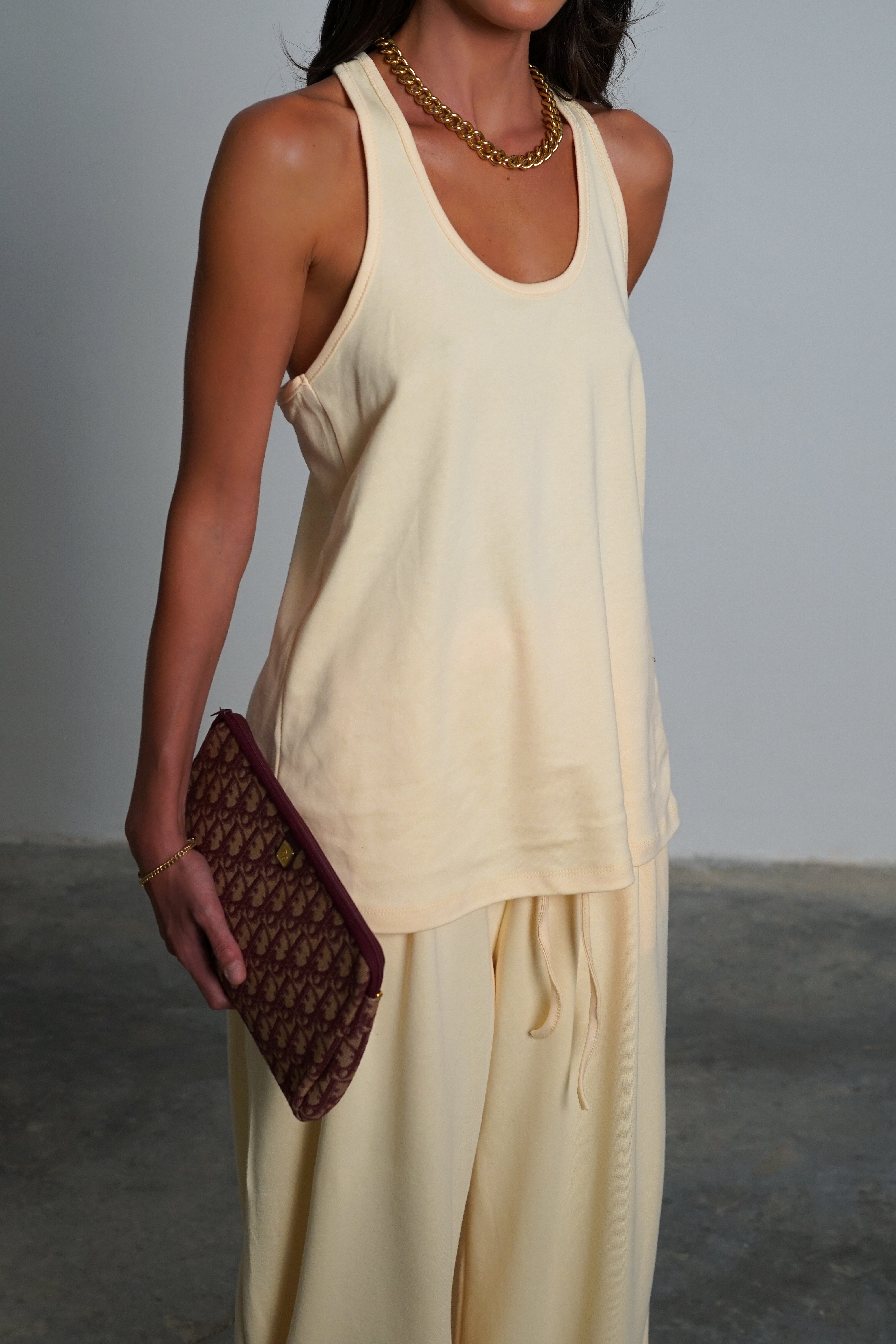 חליפת ג'ין-צהוב בננה