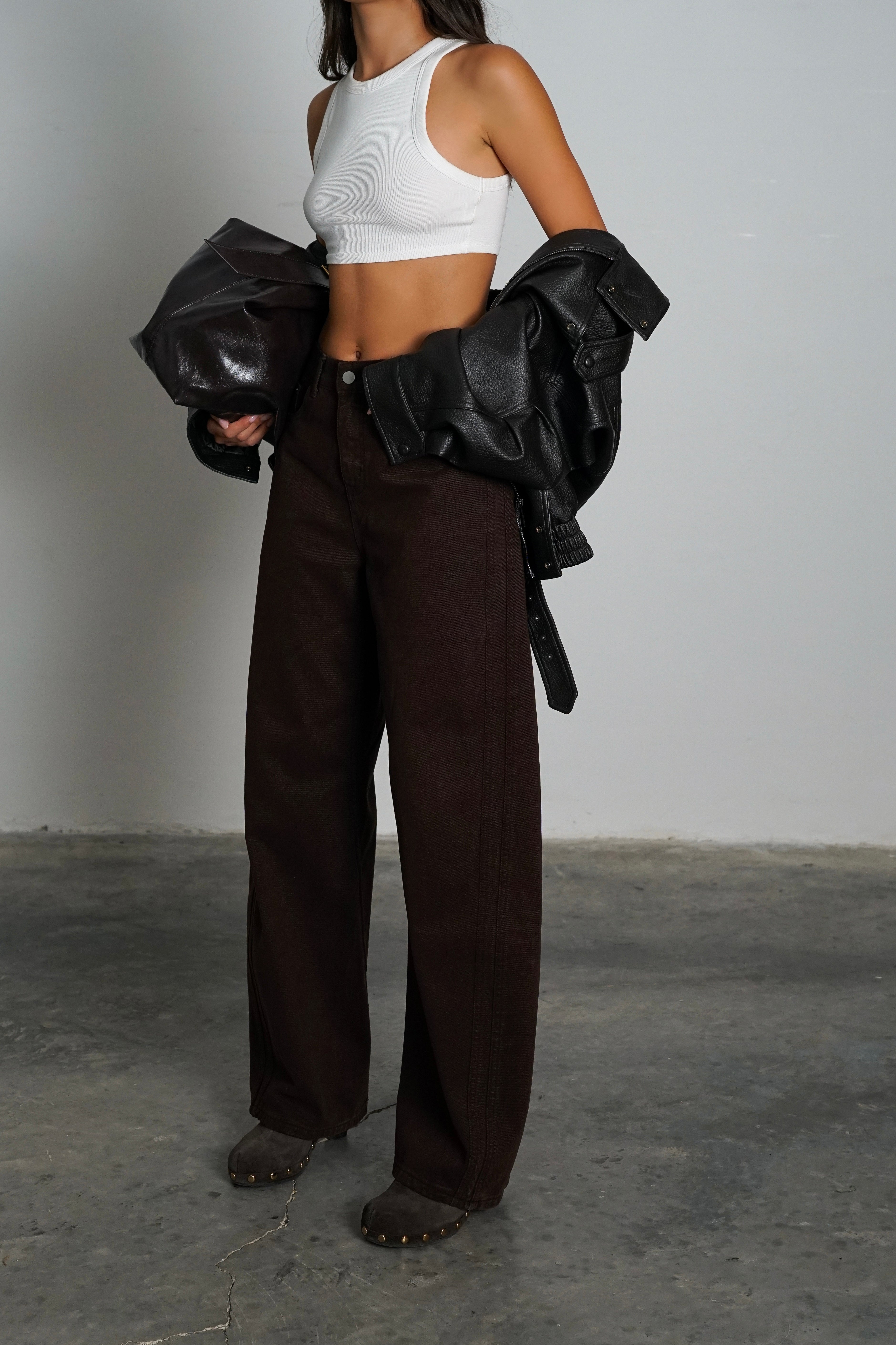 מכנסי דריל-חום