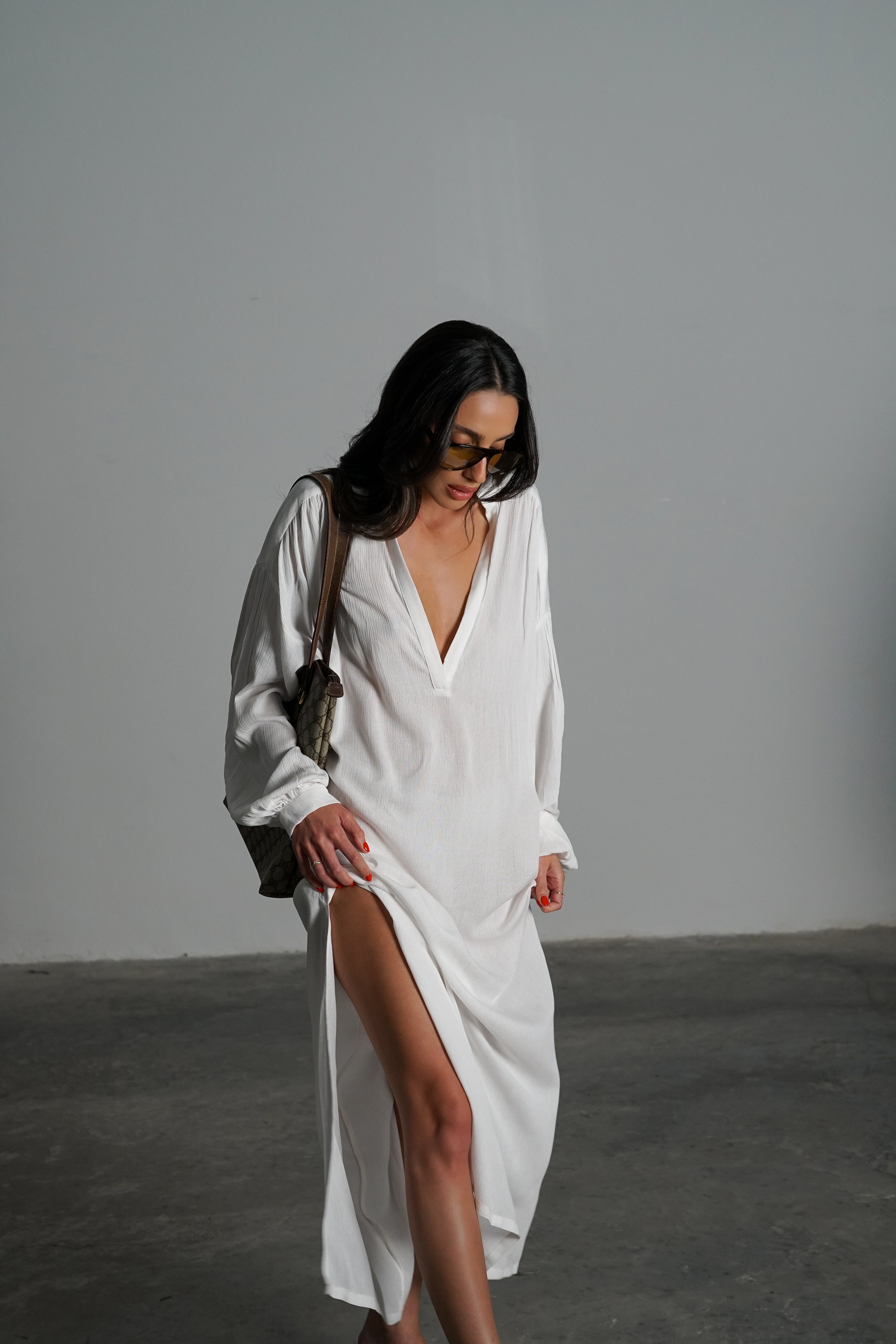 גלביית פררו-לבן