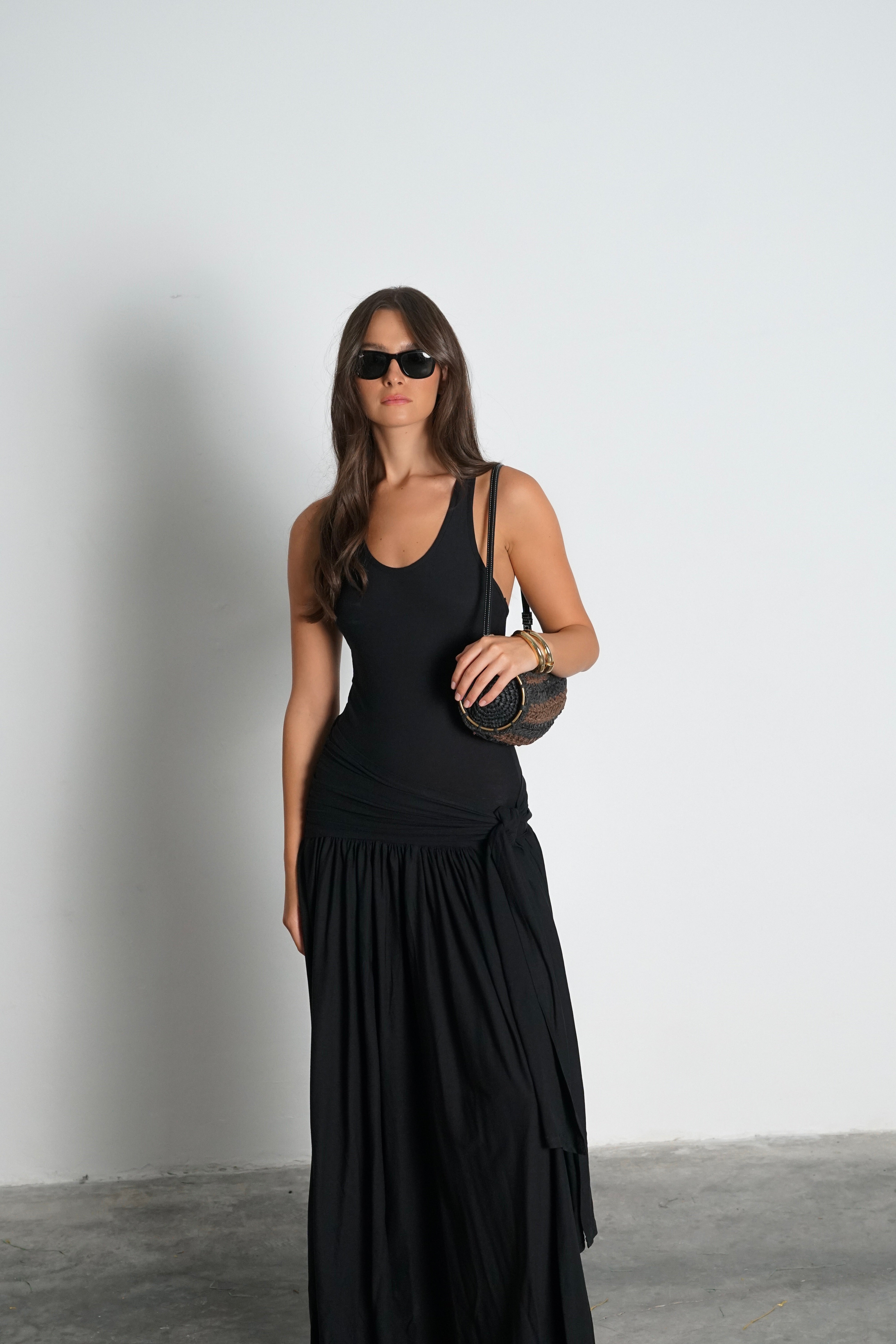 שמלת מליסה-שחור