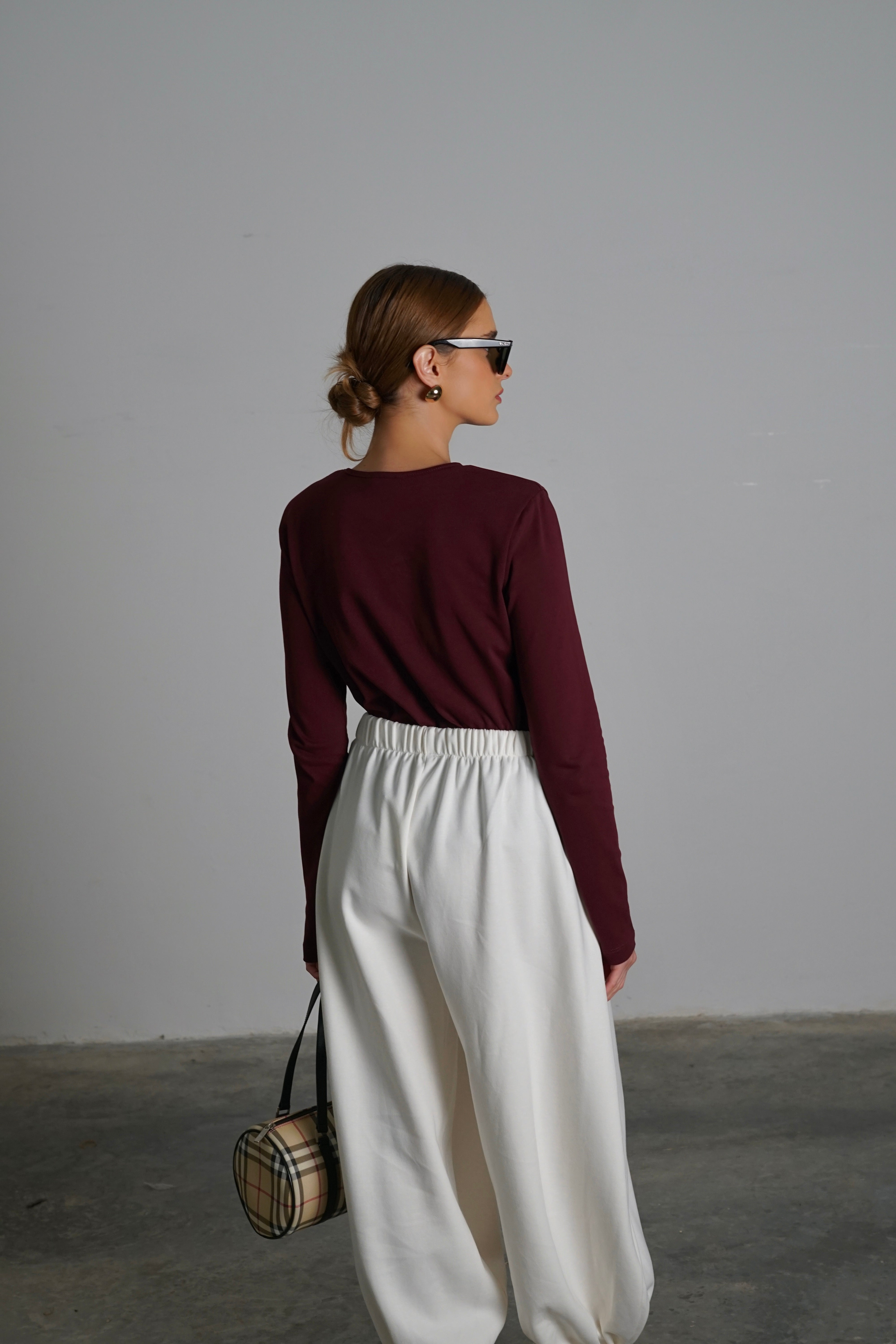 מכנסי טייגי-לבן