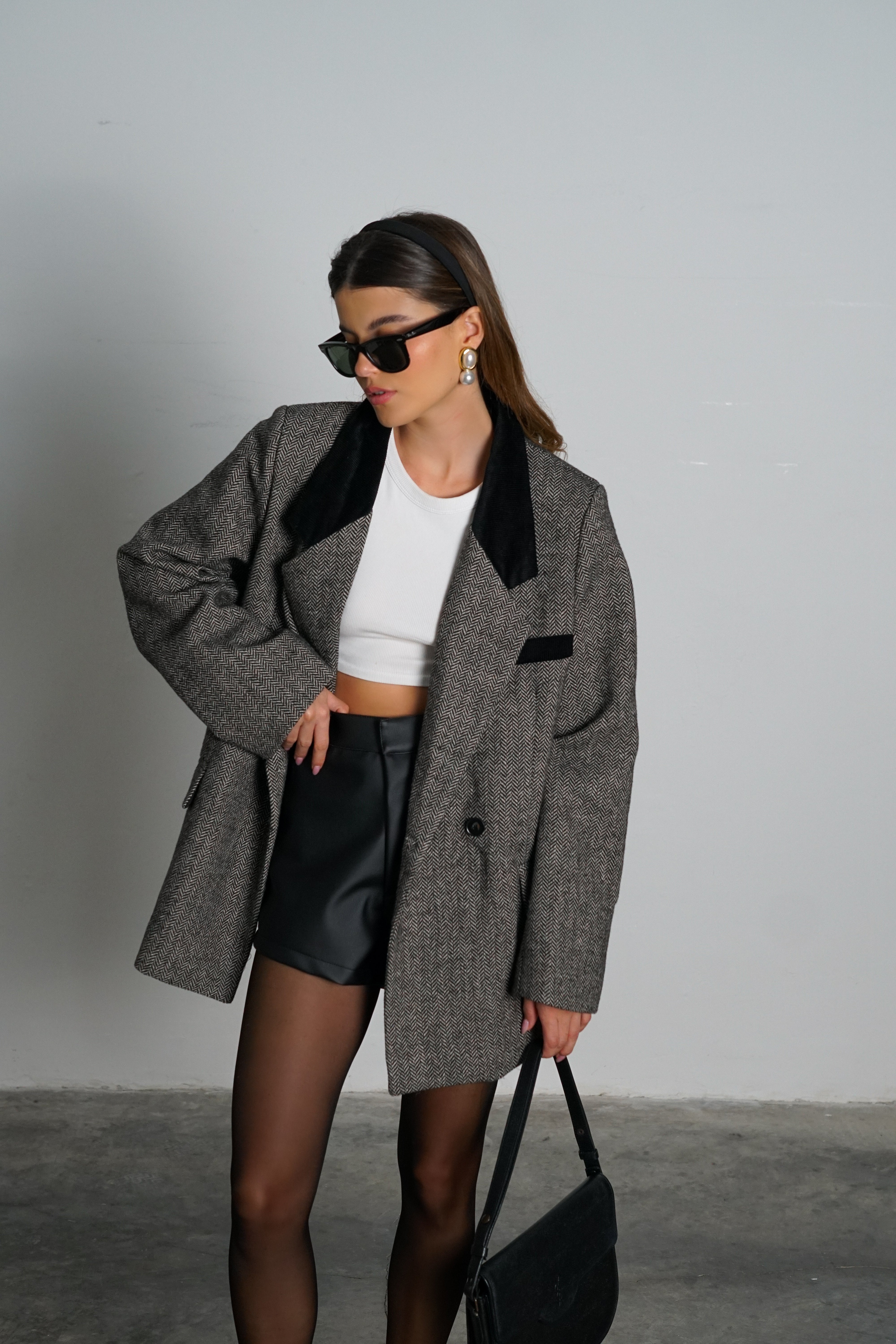 ג'קט סאנטל-שחור