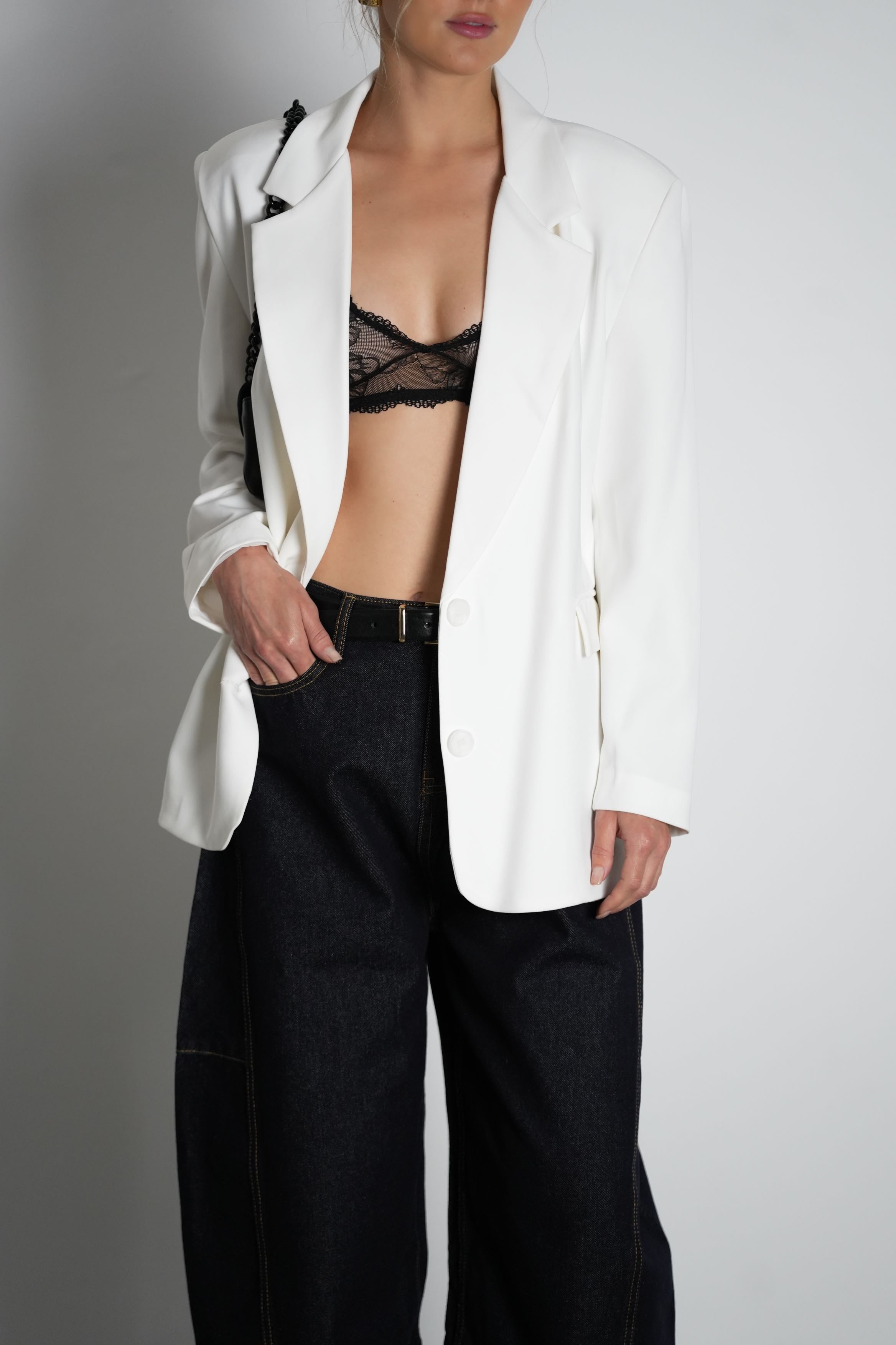 ג'קט דיקטו-לבן