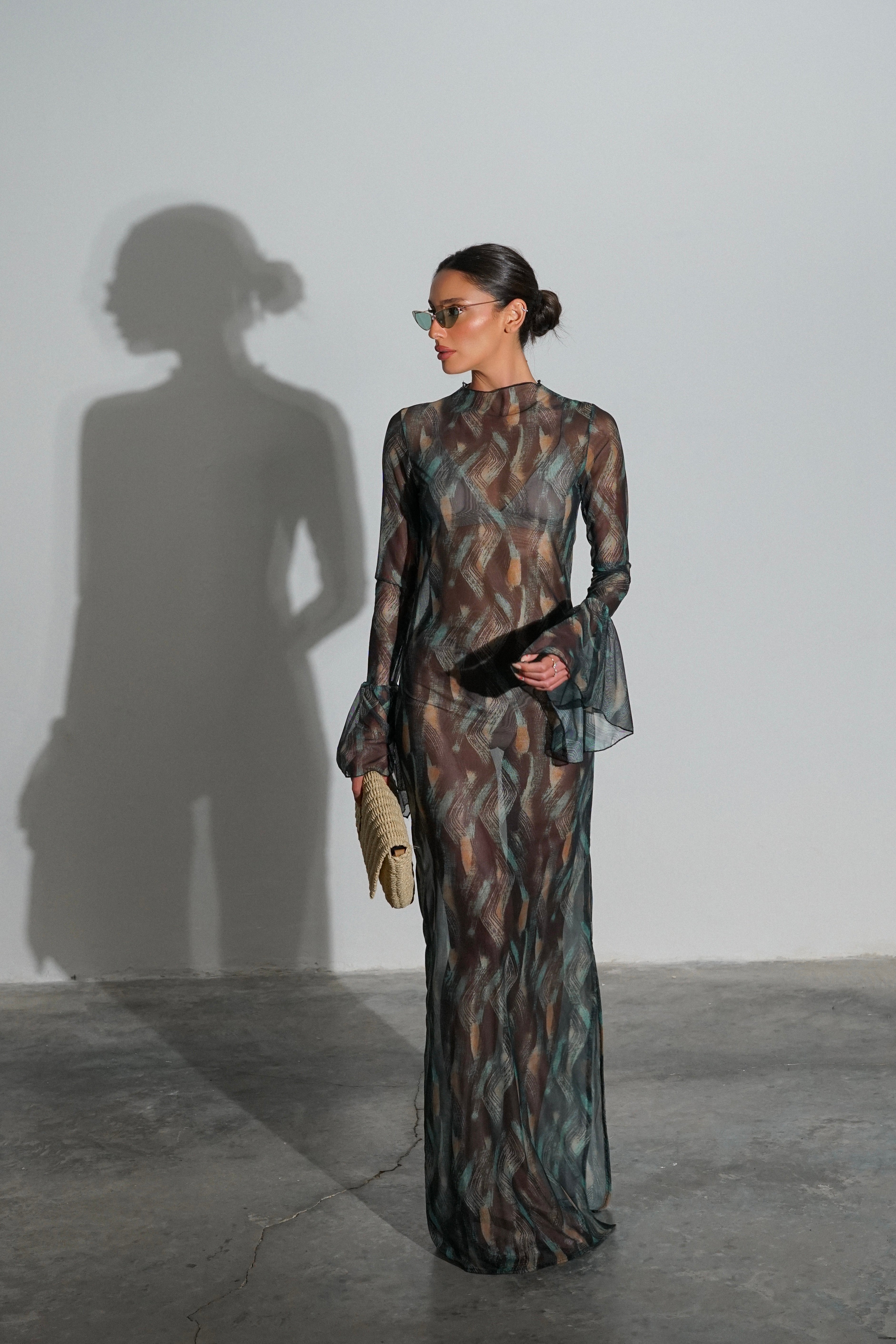 שמלת ג'יידי-ירוק