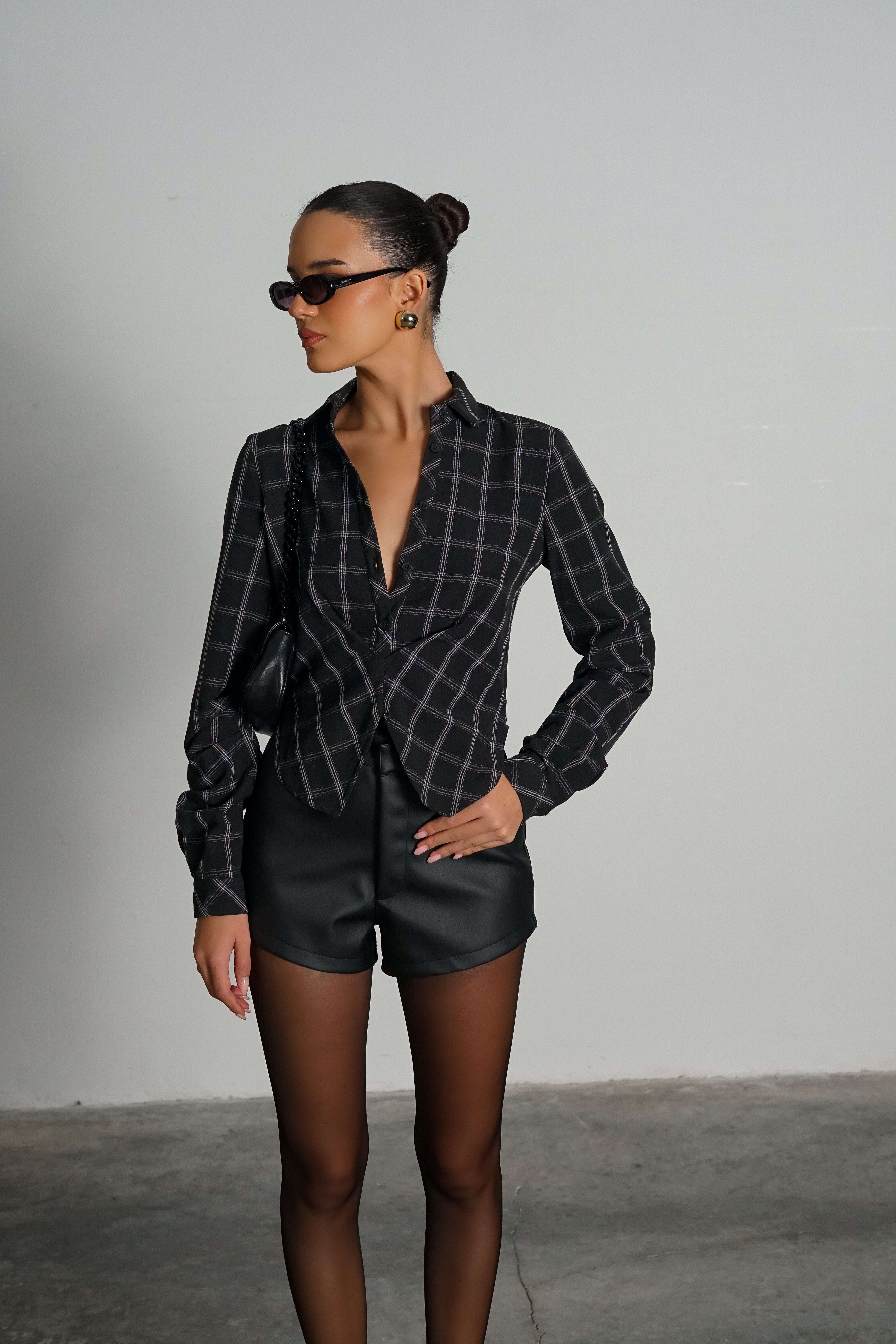 חולצת סאנסה-שחור