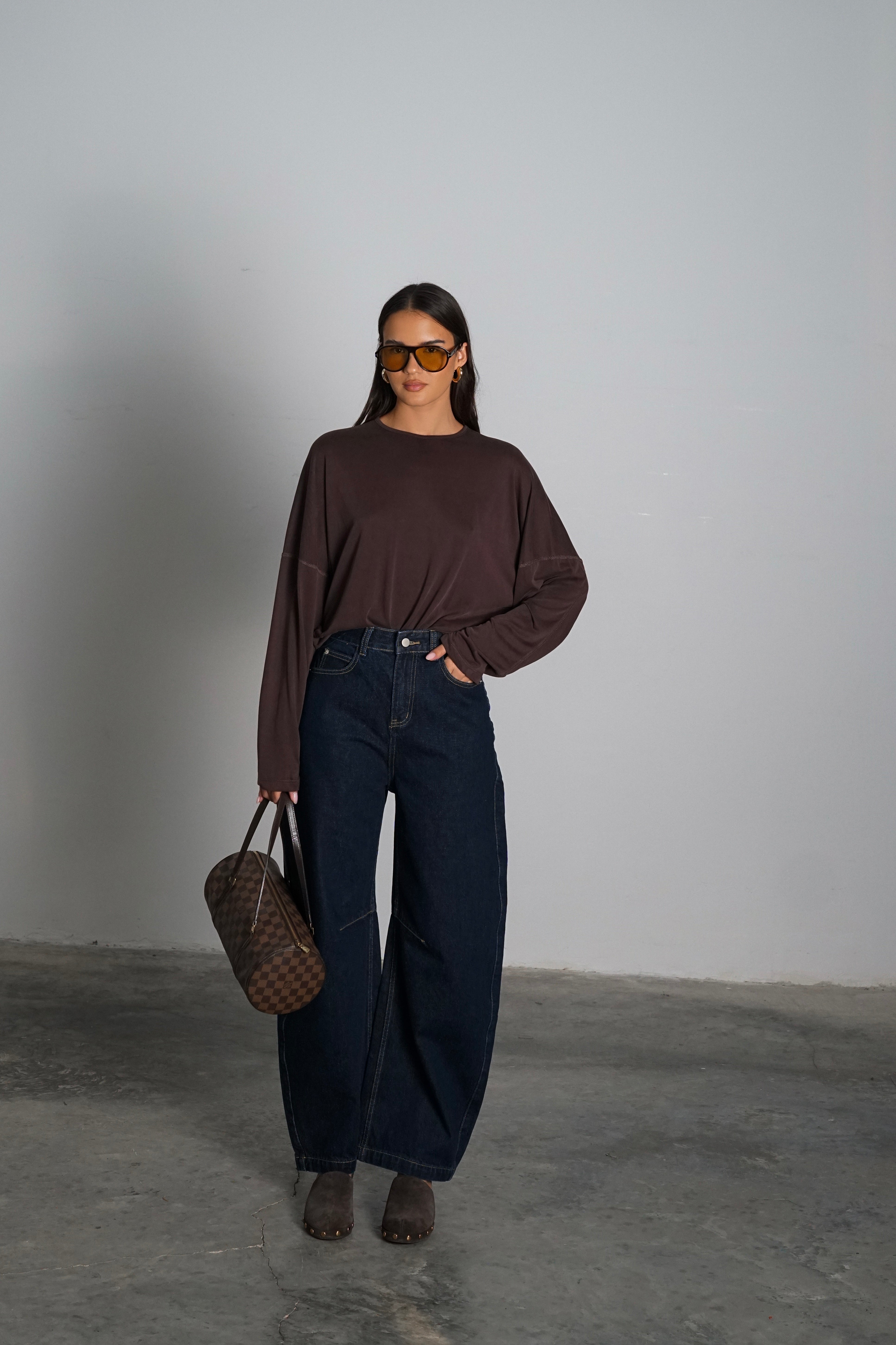 חולצת קריקט-חום