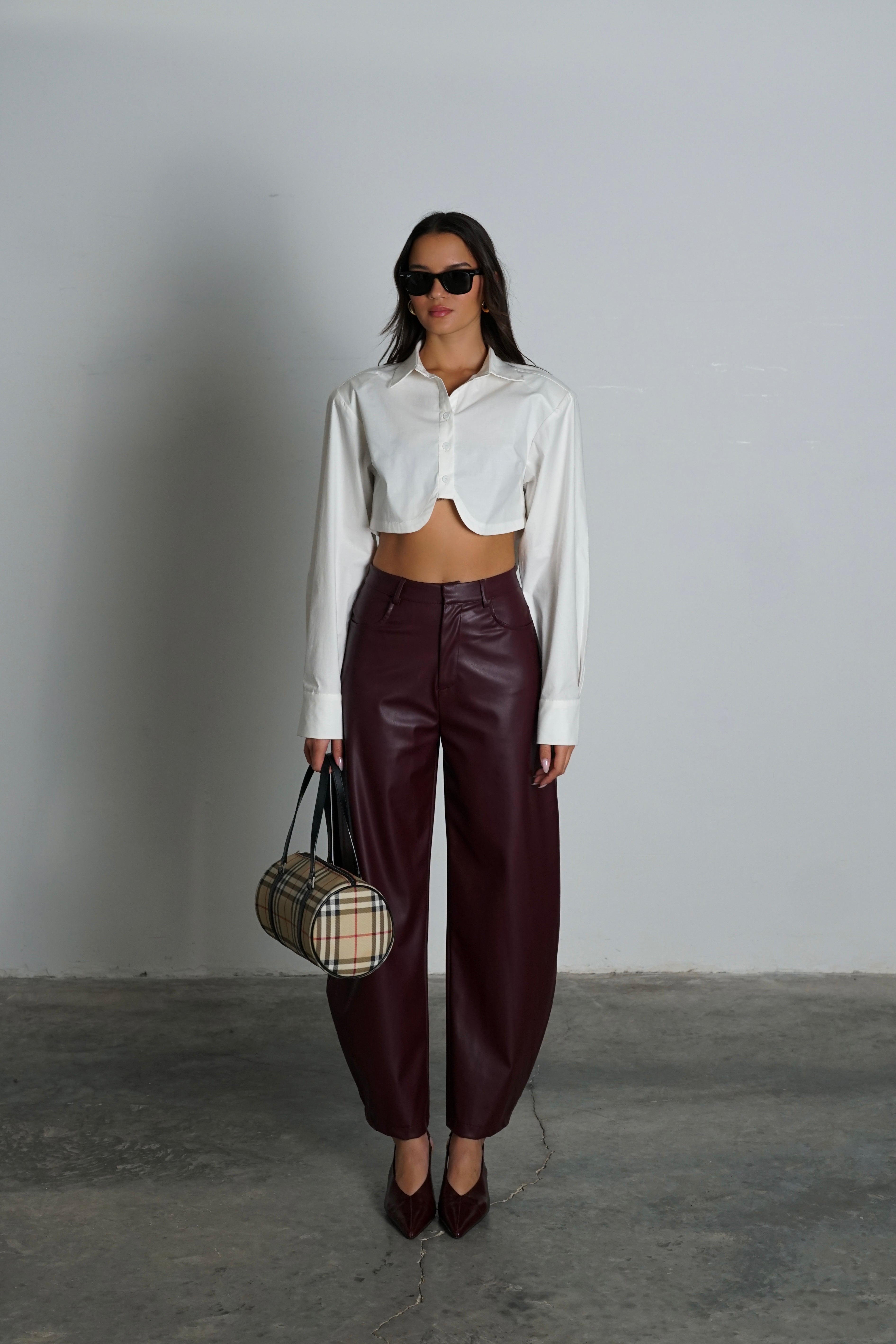 חולצת סטריפ-לבן