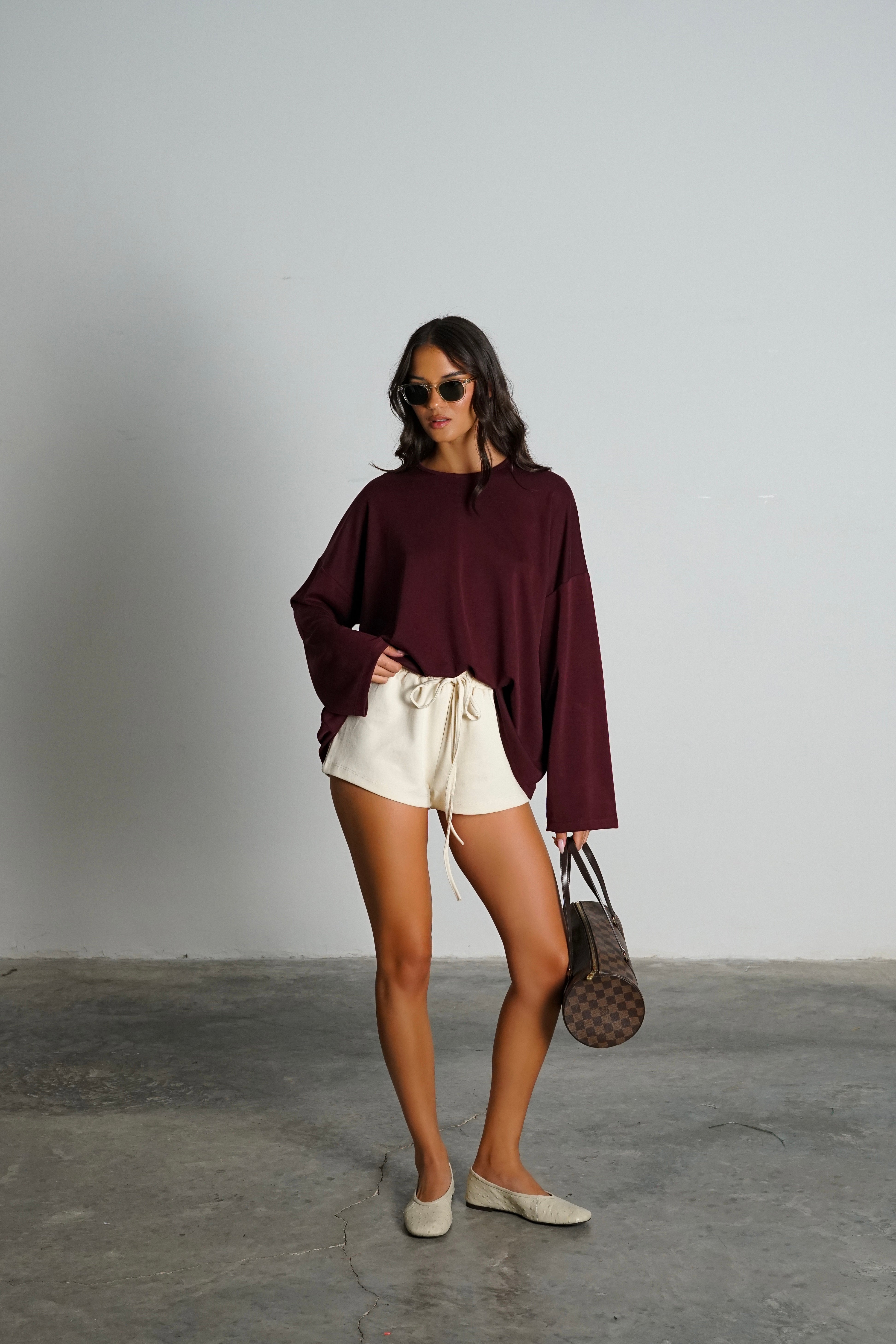 חולצת סירון-בורדו