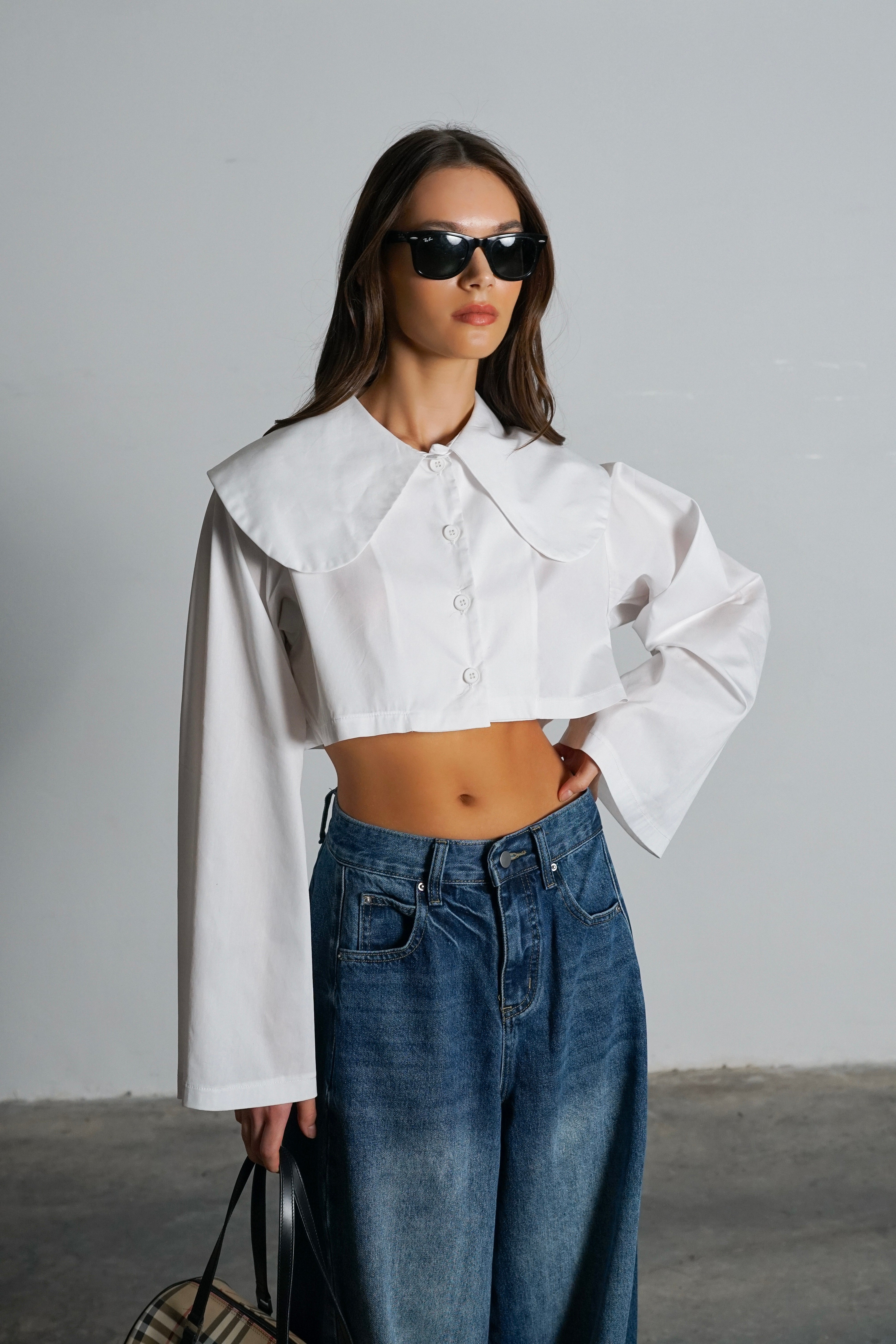 חולצת קרמברי-לבן