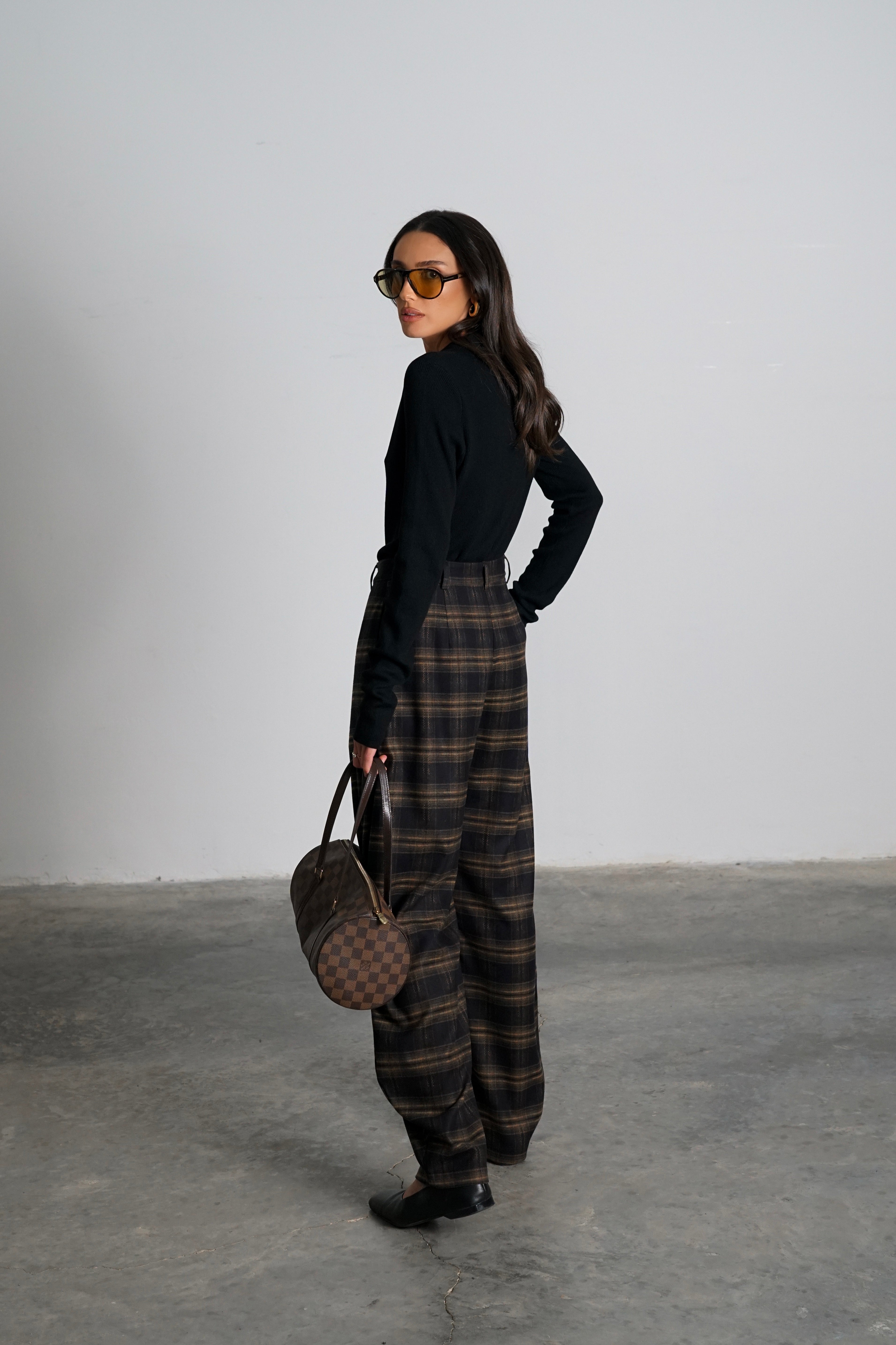 חולצת פלאה-שחור