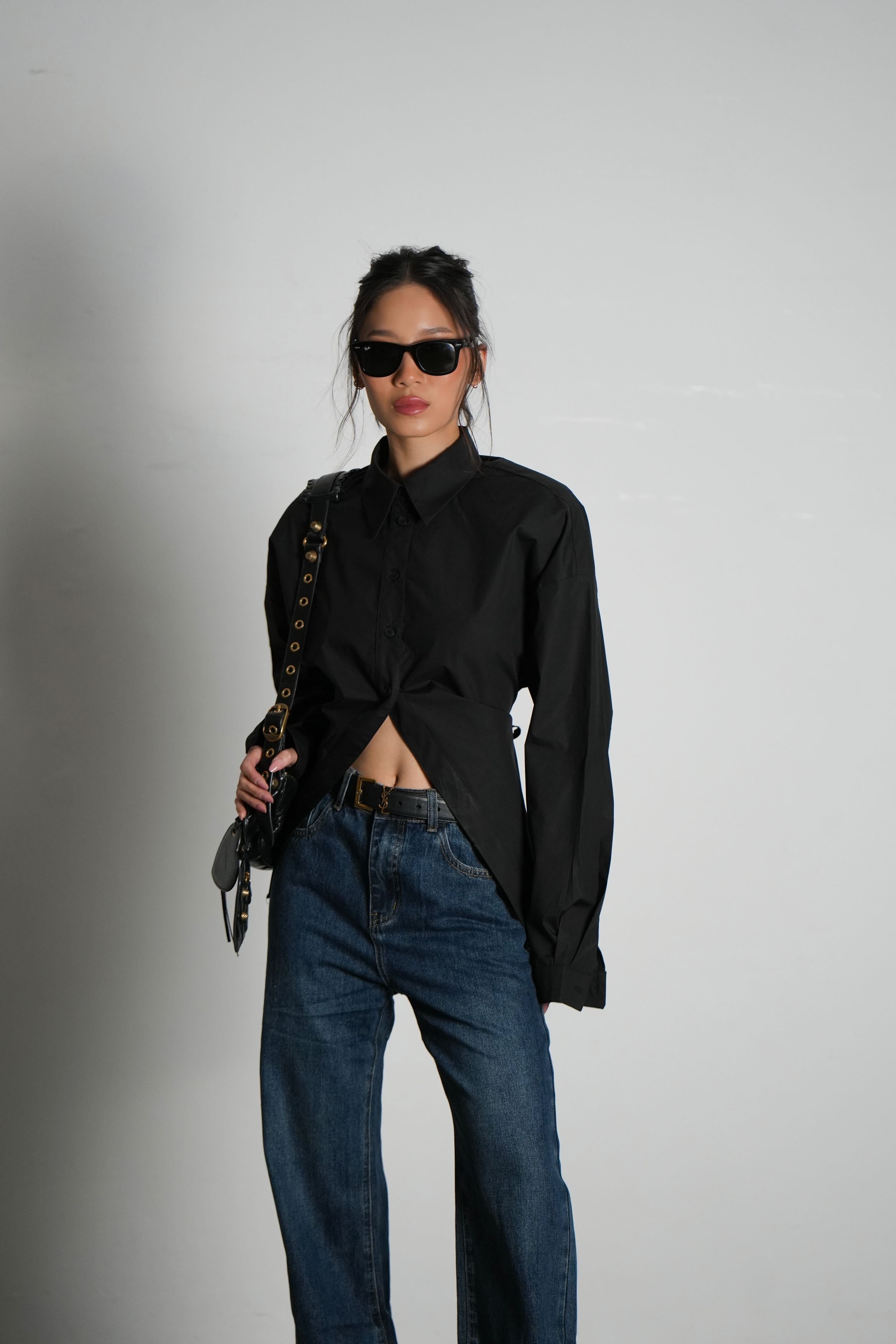 חולצת פיארה-שחור