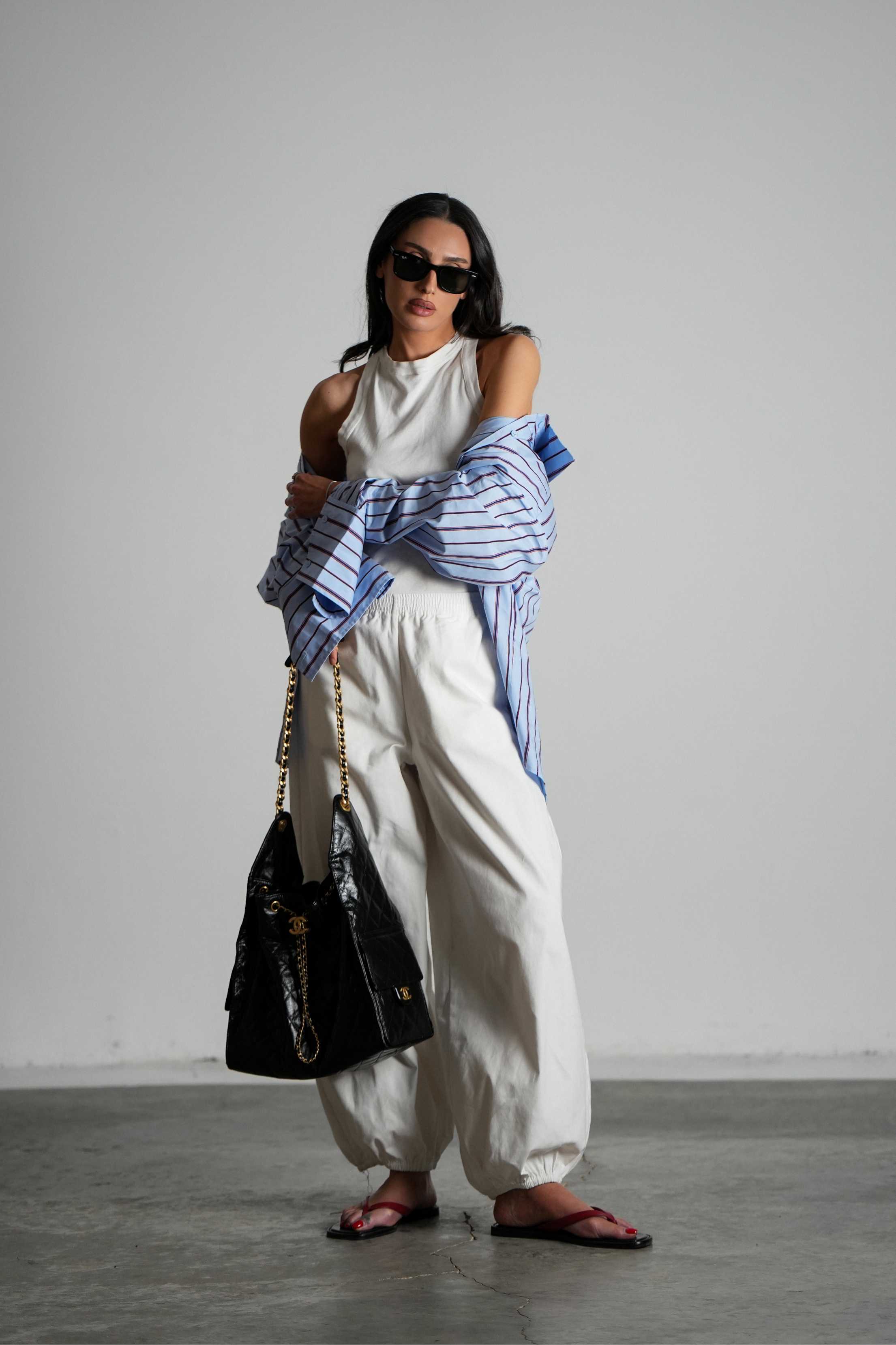 מכנסי ליריקה-לבן