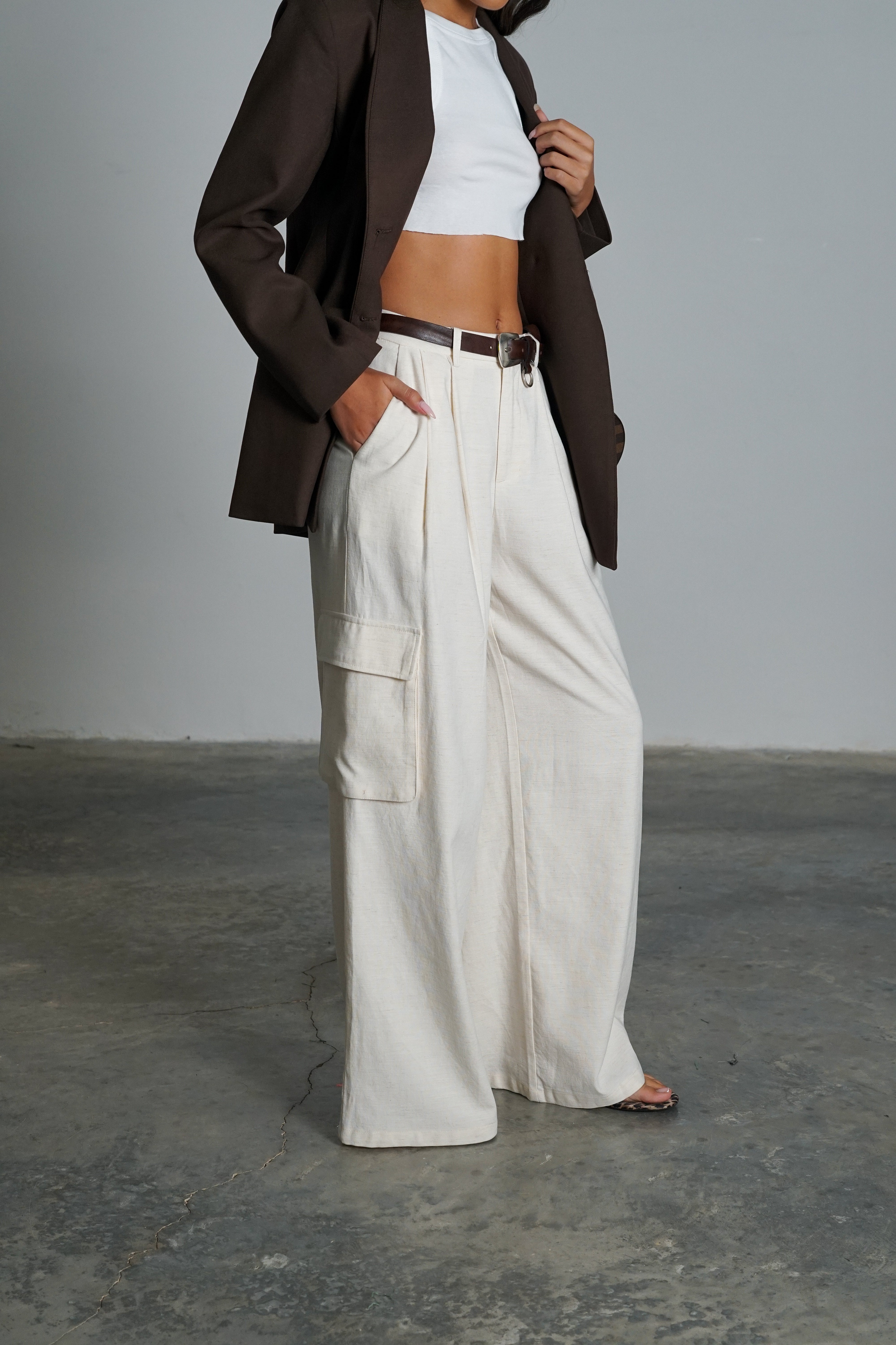 מכנסי בלמין-שמנת