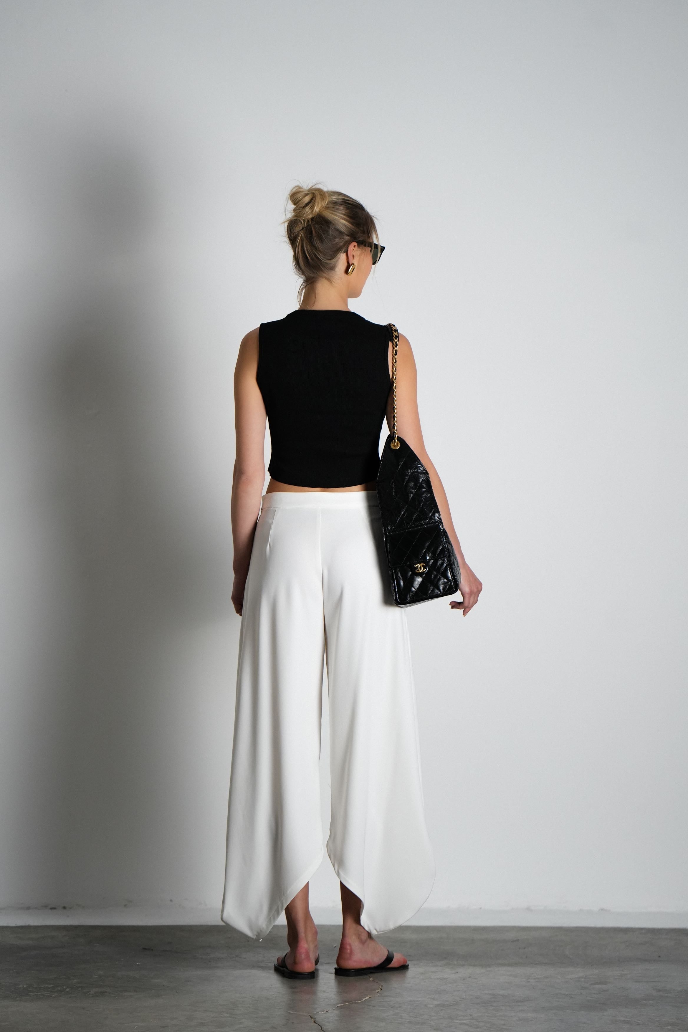 מכנסי ברוקלין-לבן