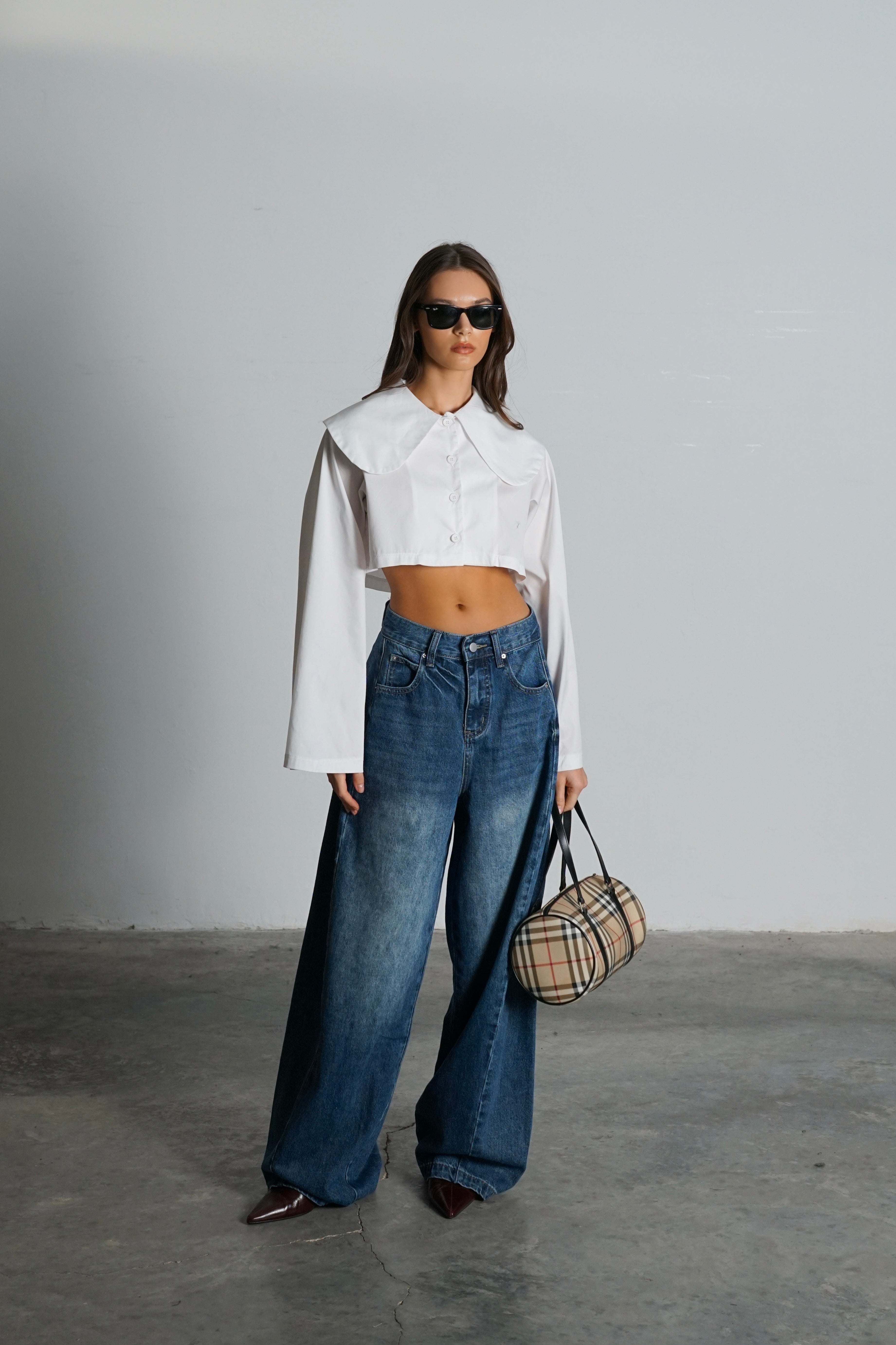 חולצת קרמברי-לבן