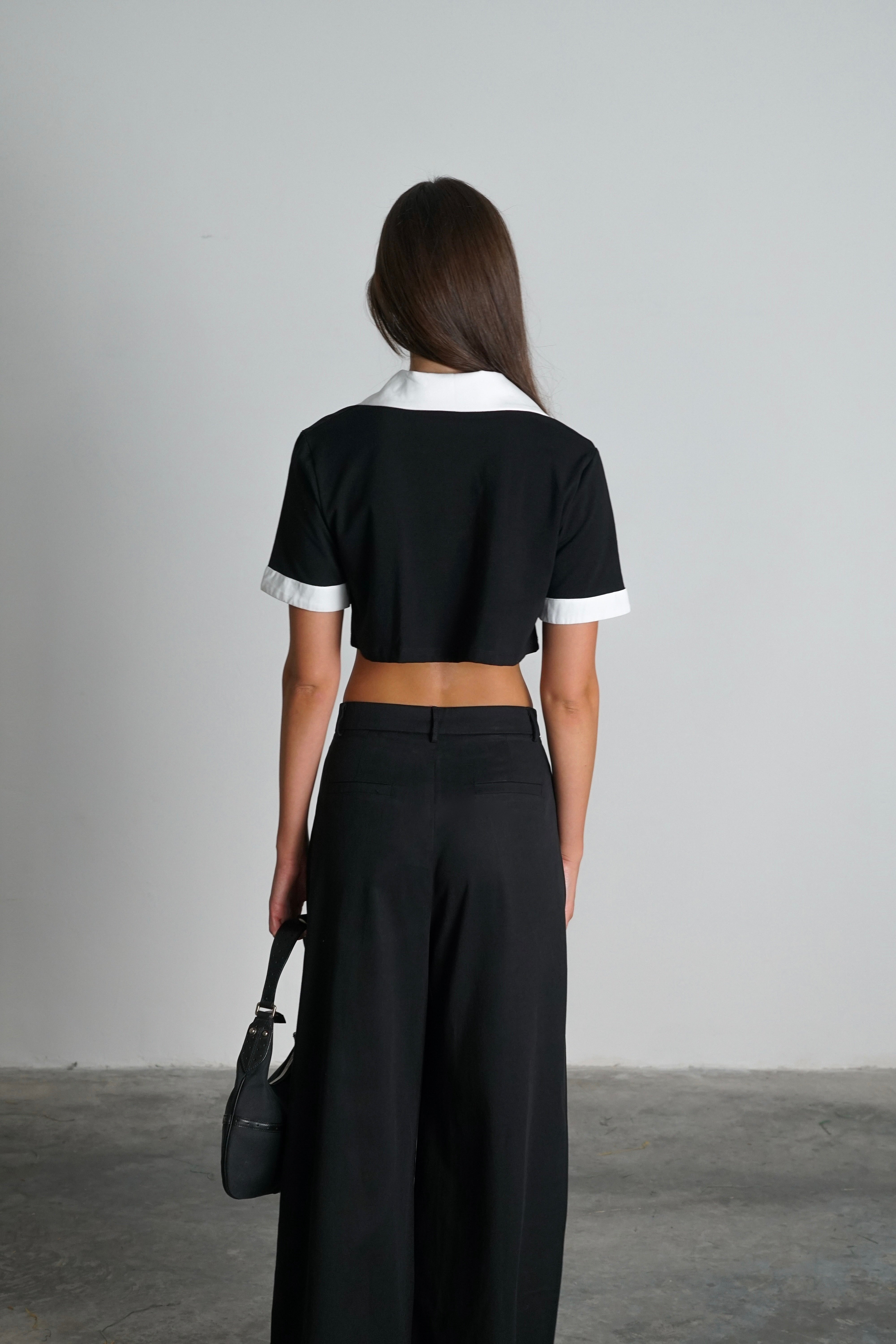 חולצת פולה-שחור